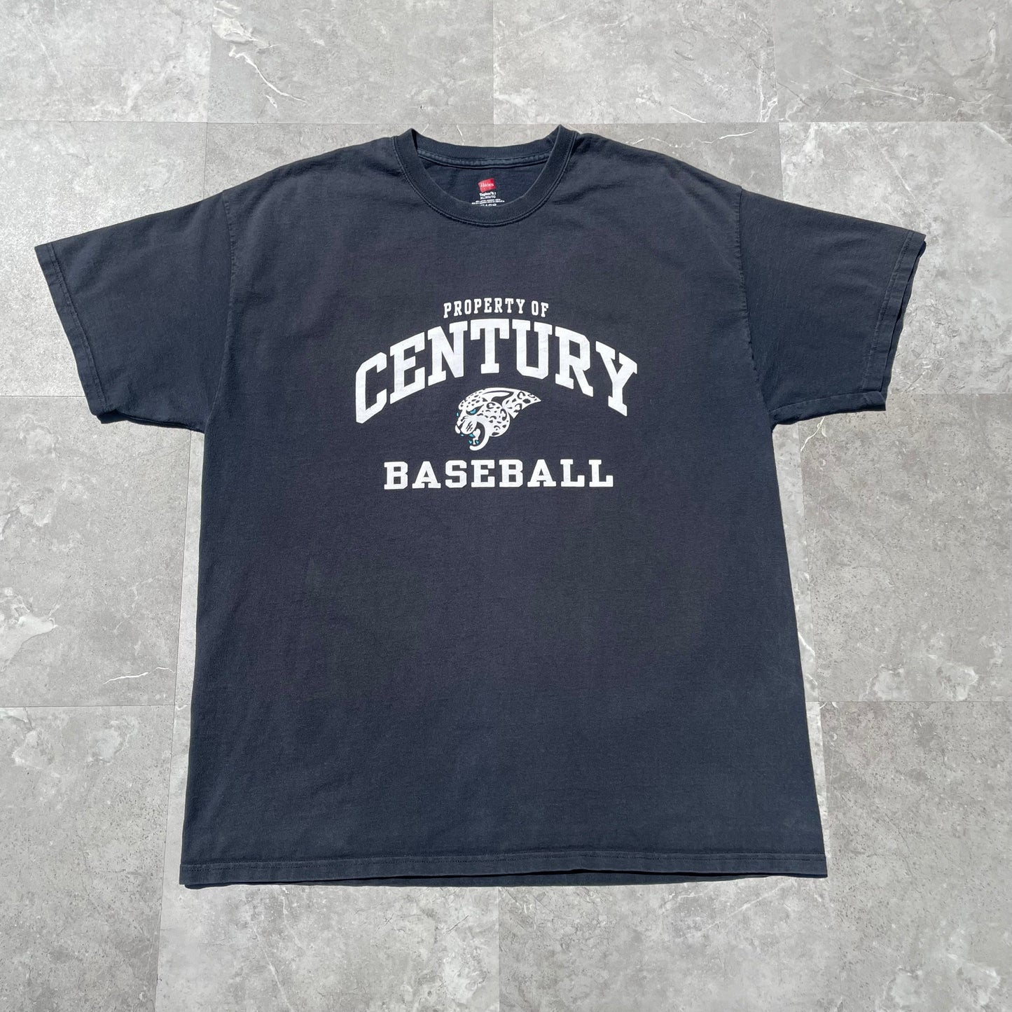 00s Hanes Century Baseball Heavyweight Graphic T-Shirt KiiChain Clothing