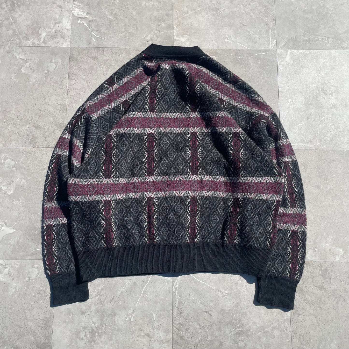 90s-00s J.T. Beckett Wool-Acrylic Made in Italy Knitted Cardigan KiiChain Clothing