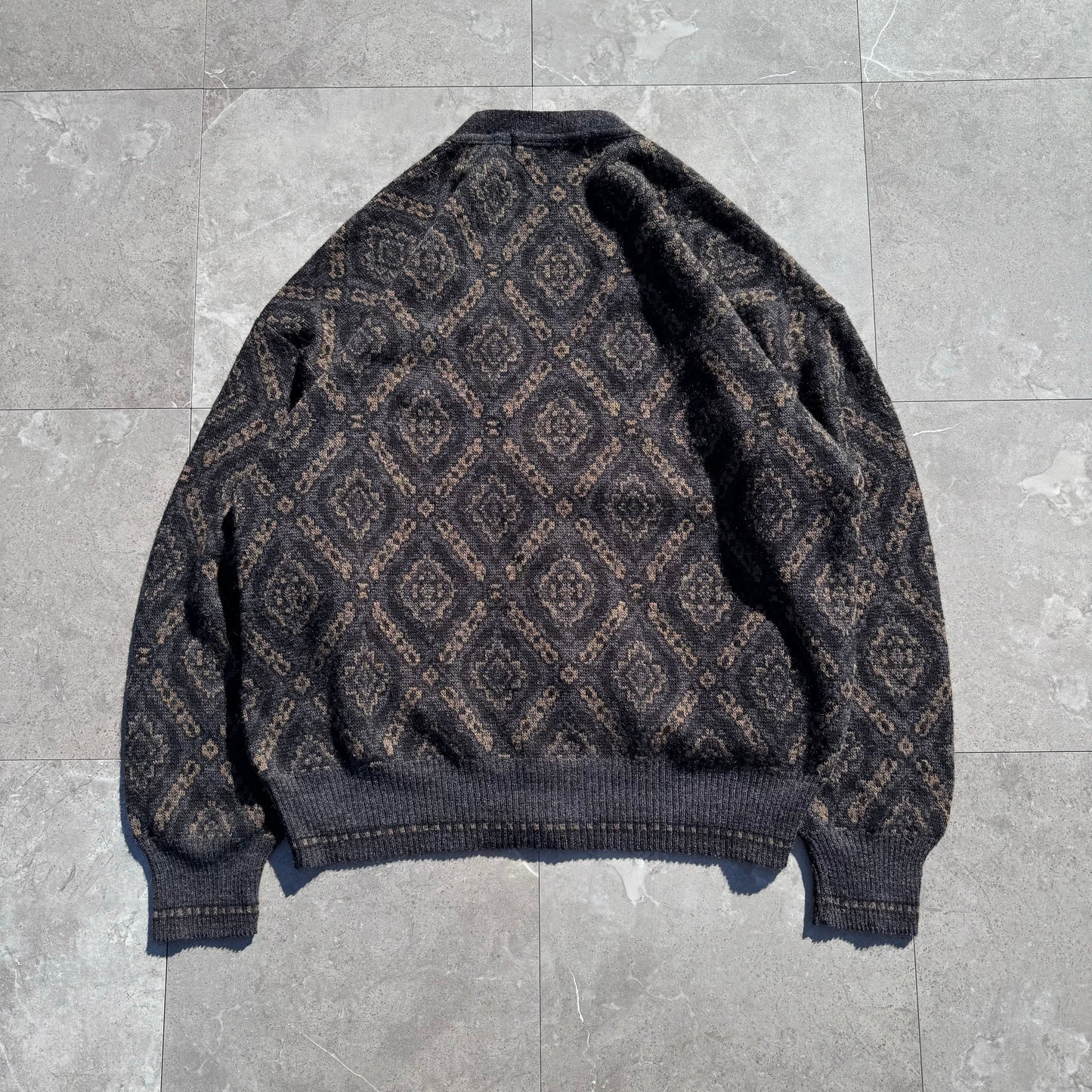 90s John Ashford Made in Italy Wool-Blend Knitted Cardigan KiiChain Clothing