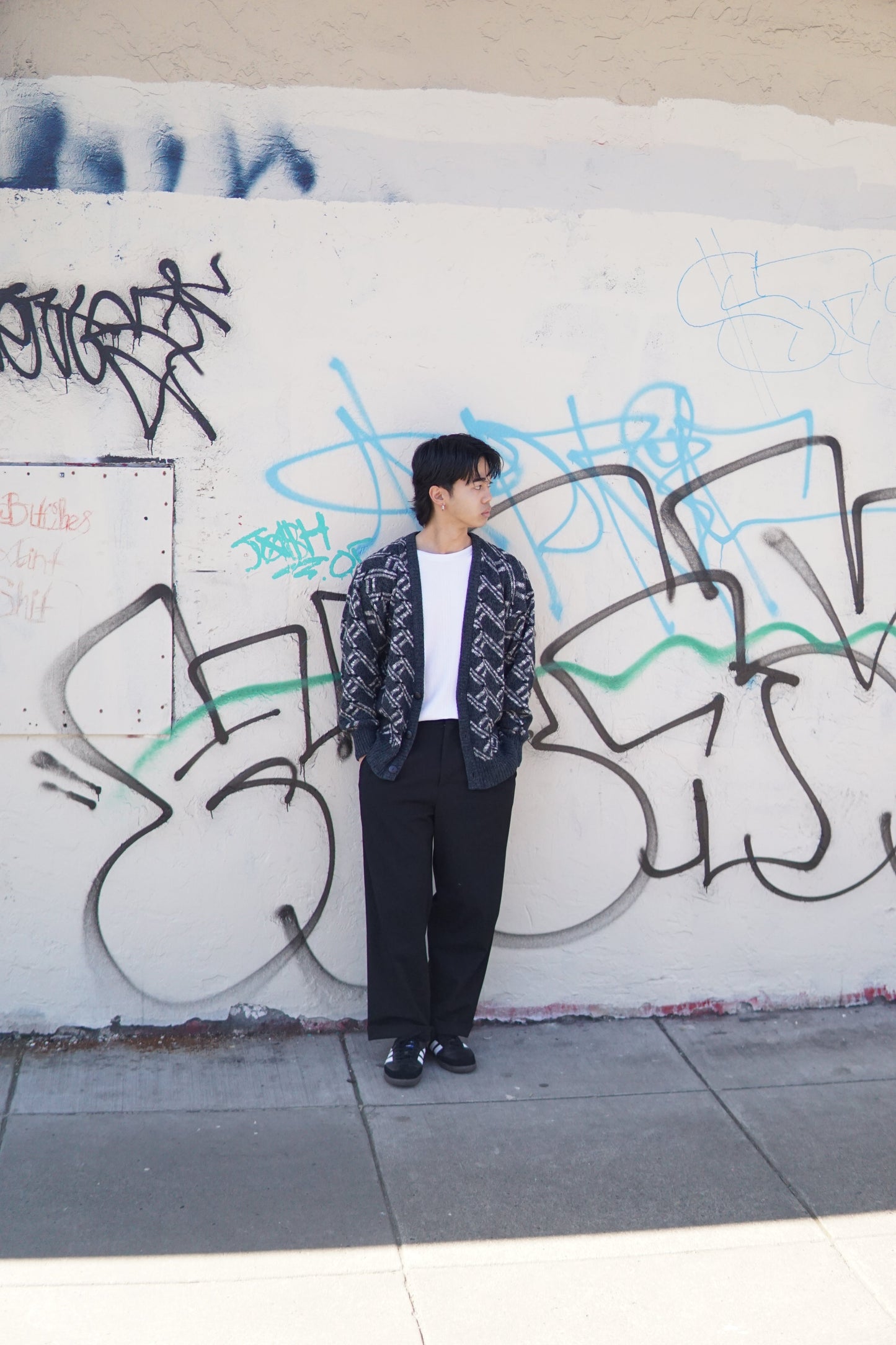 90s Michael Gerald Acrylic Cardigan KiiChain Clothing