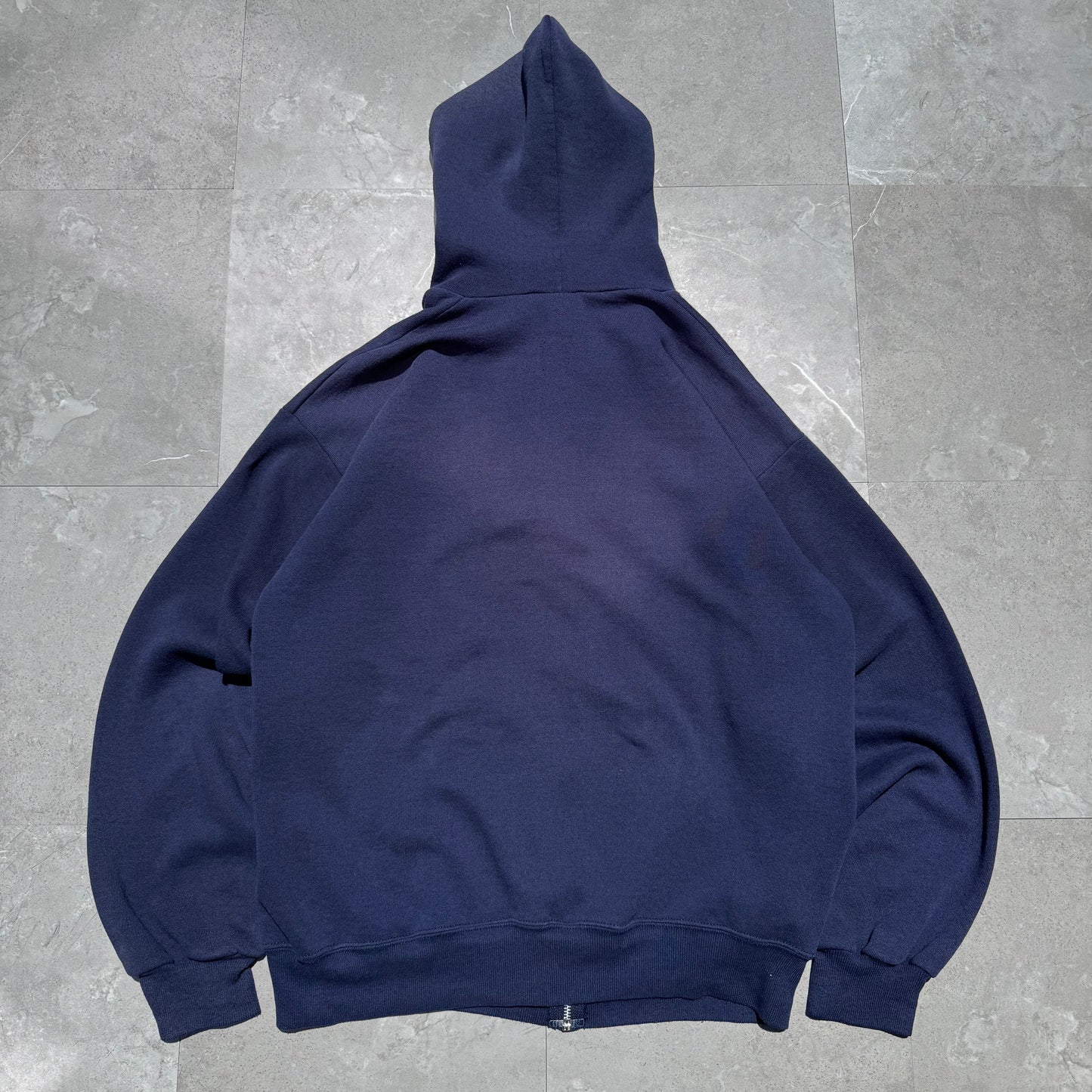 90s Lee Made in USA Navy/Purple Zip-Up Hoodie KiiChain Clothing