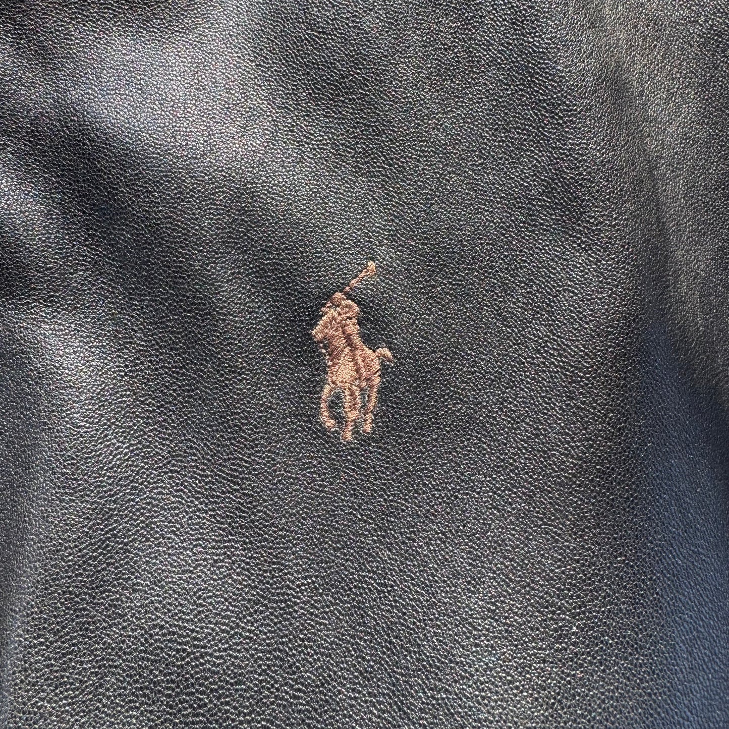 90s-00s Polo by Ralph Lauren Black Leather Jacket