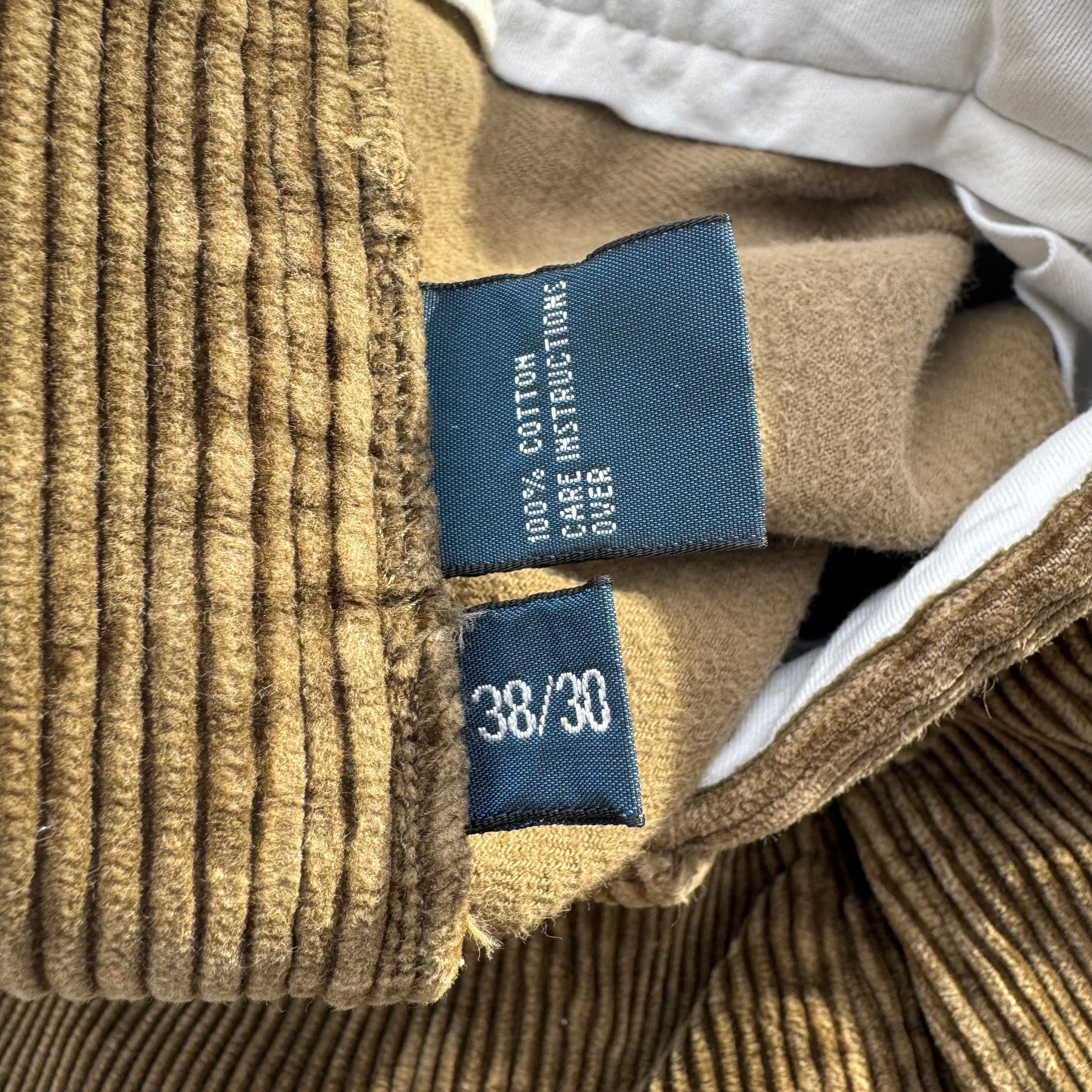 90s-00s Polo by Ralph Lauren Brown Corduroy Andrew Pants 38x30