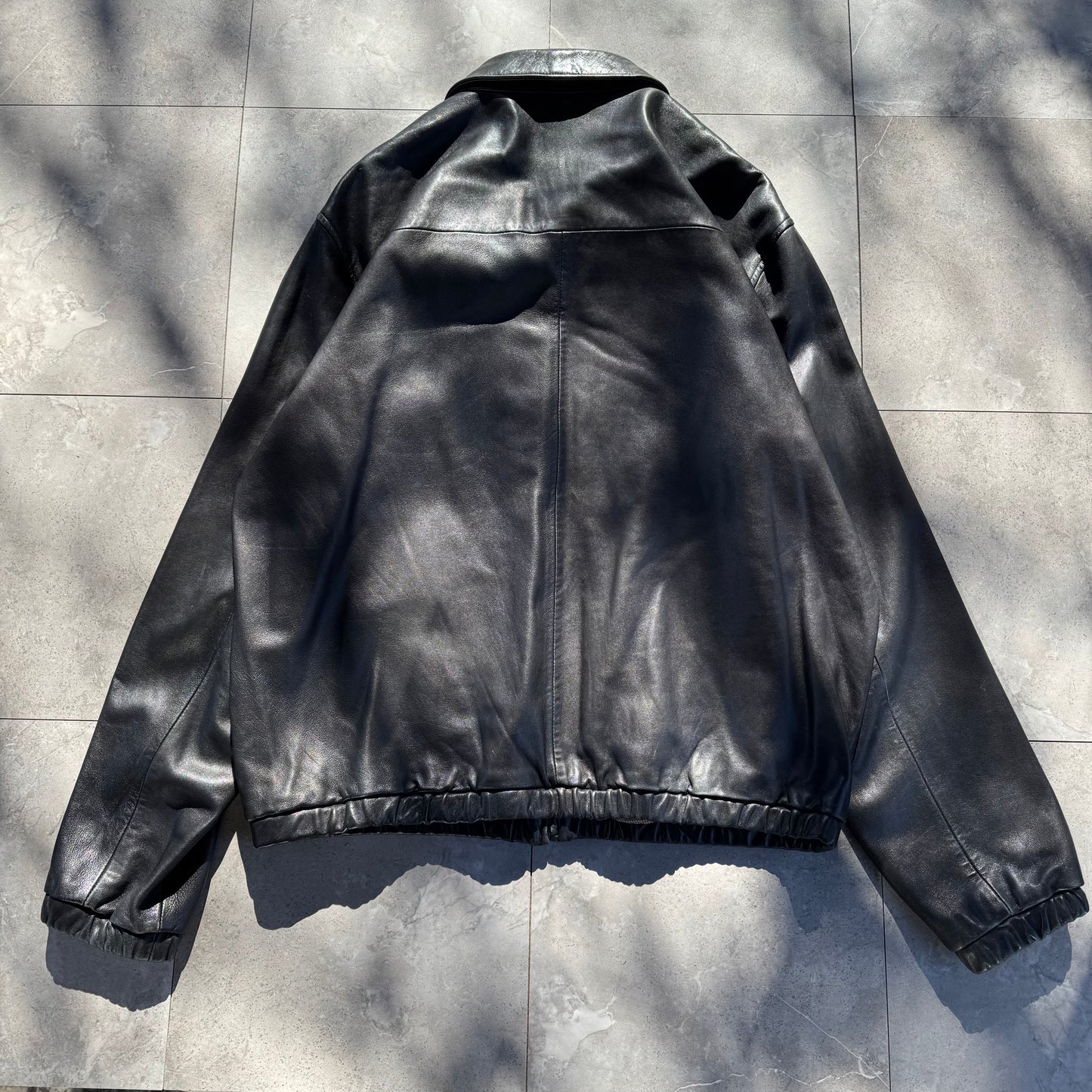 90s-00s Polo by Ralph Lauren Black Leather Jacket