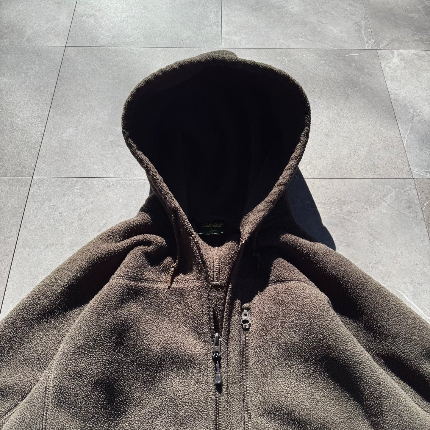 90s Cabela's Brown Zip-Up Fleece Jacket KiiChain Clothing