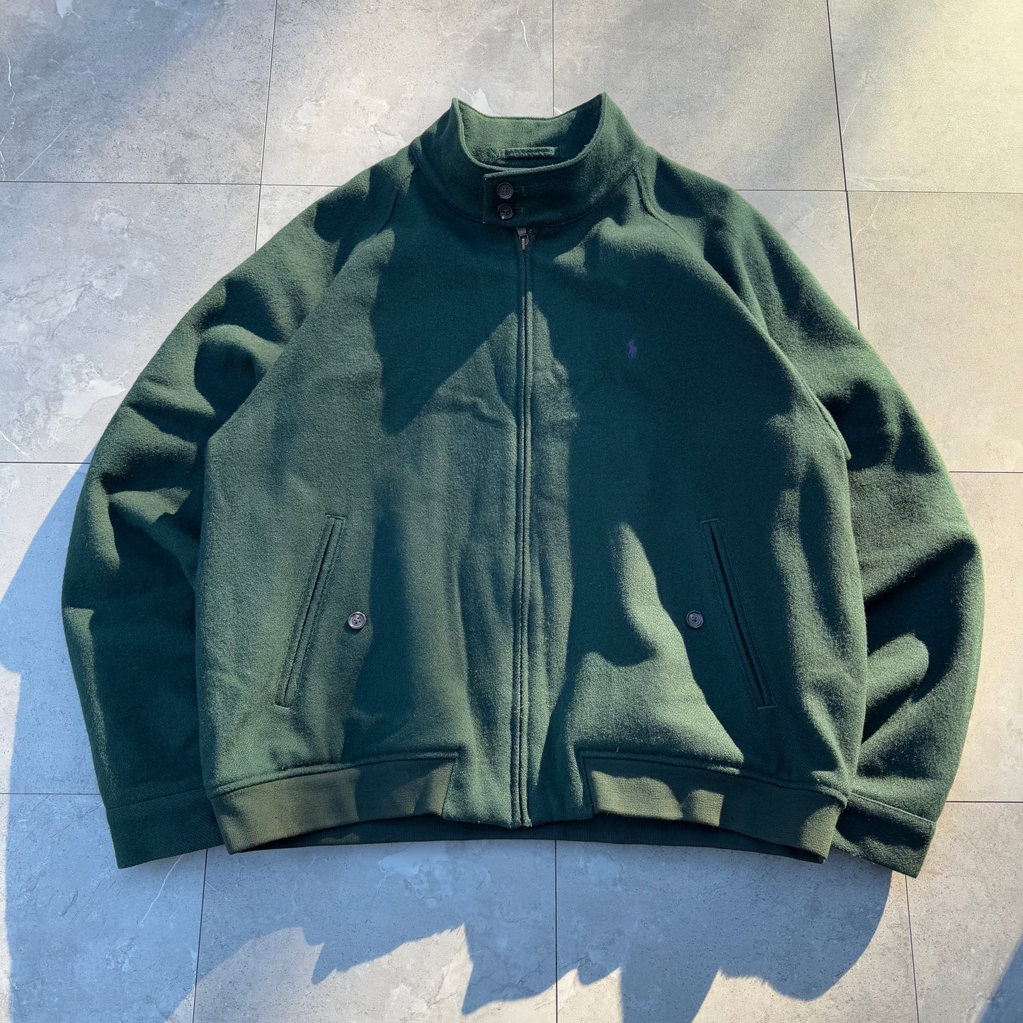 90s-00s Ralph Lauren Wool Harrington Jacket KiiChain Clothing