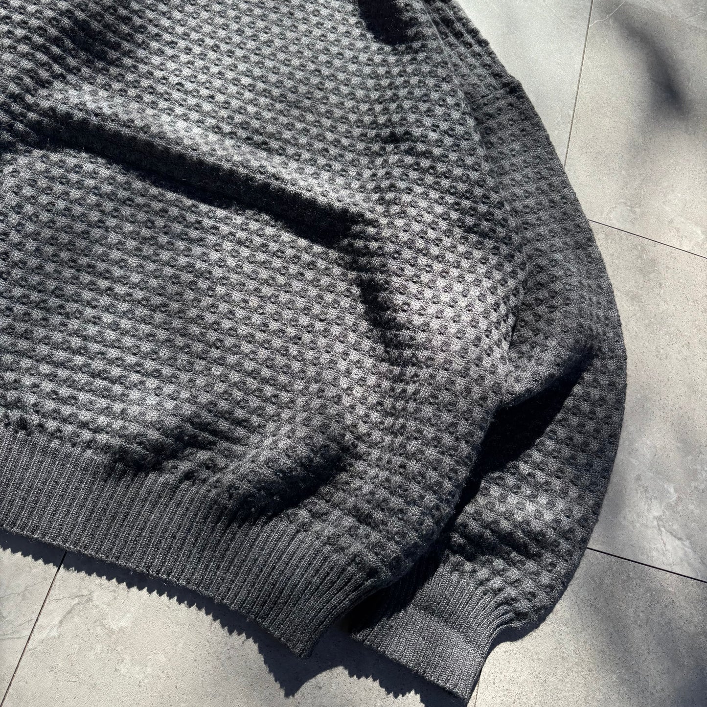 80s-90s Nordstrom Tricots St. Raphael Pure Merino Wool Knit Gray Knit KiiChain Clothing