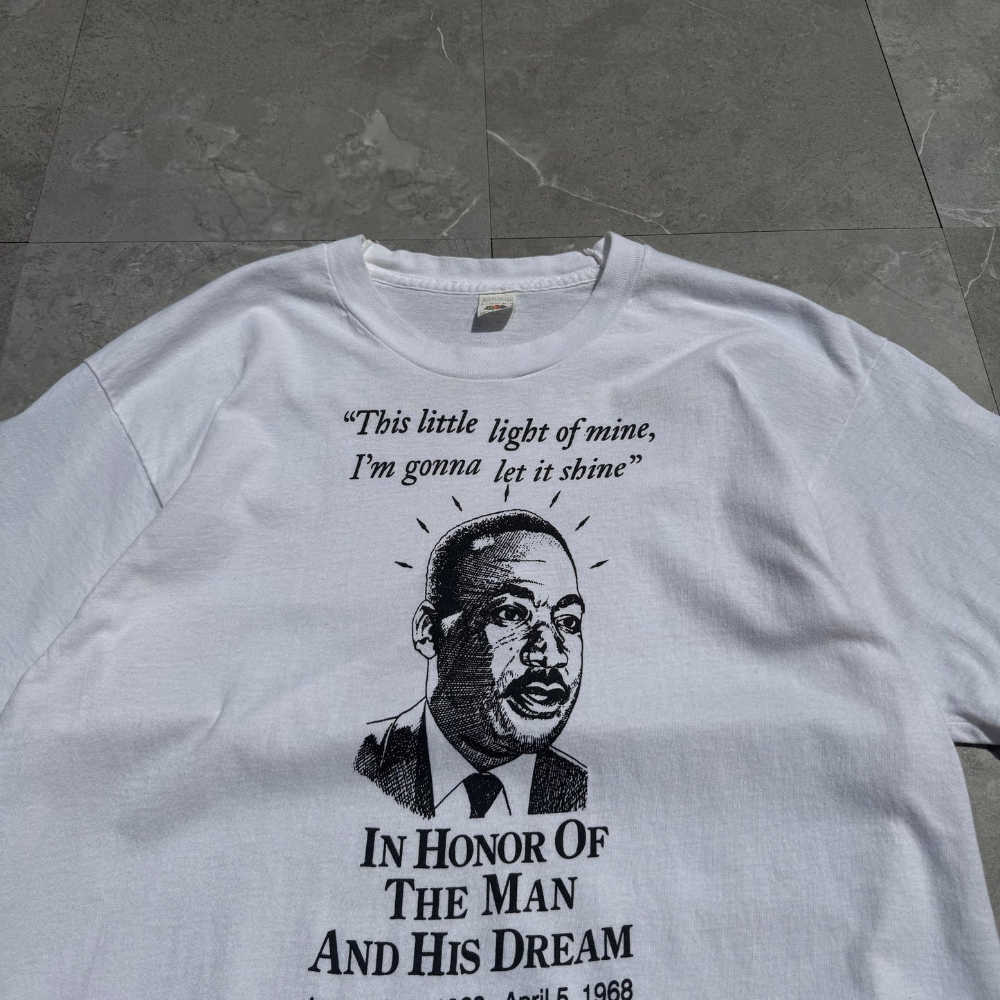 80s-90s Fruit of the Loom Made in USA Martin Luther King Single Stitch Tee KiiChain Clothing