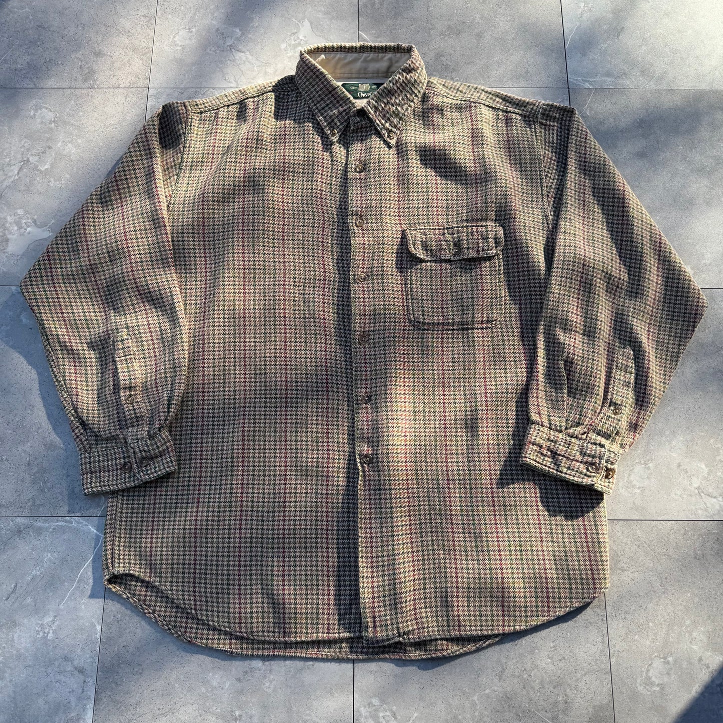 80s-90s Orvis Gingham Checkered Faded Button Down Shirt
