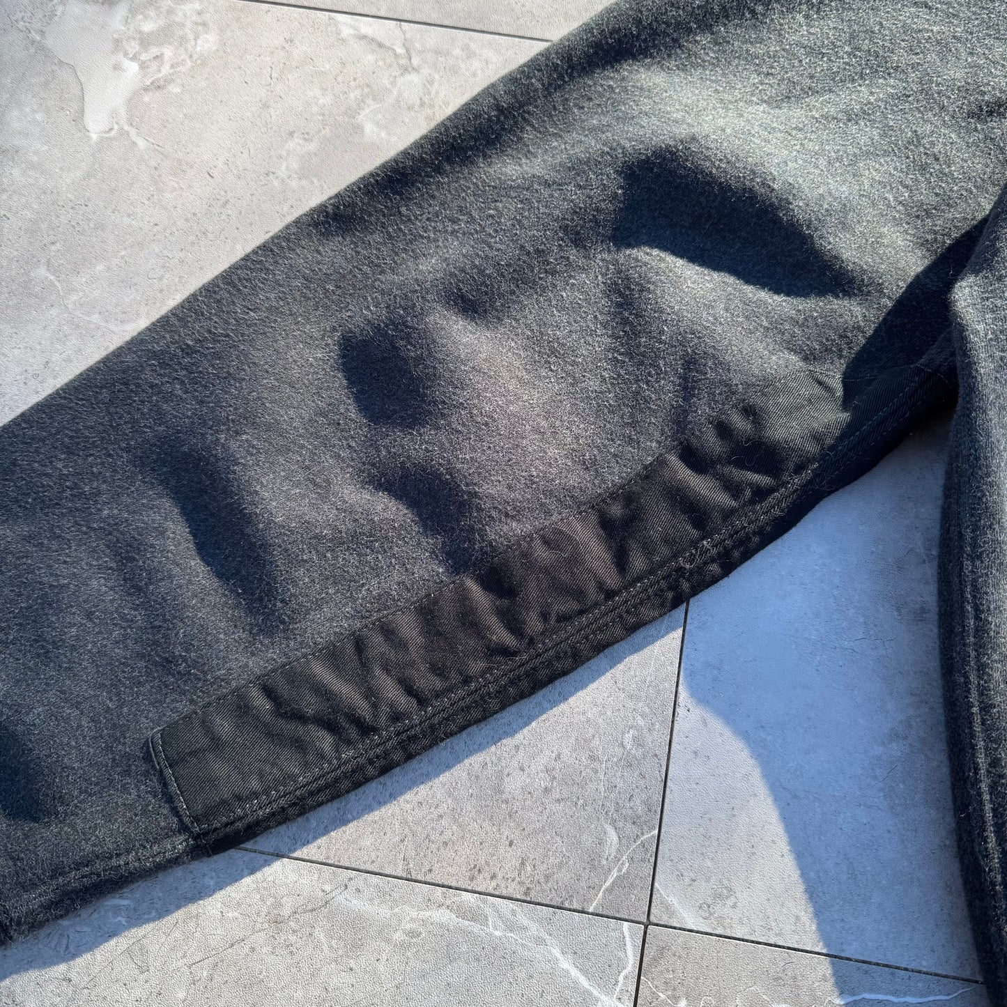 90s Polo by Ralph Lauren Dark Gray Shoulder Zip Sweatshirt