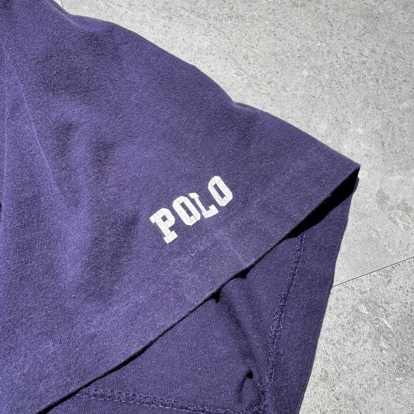 80s-90s Ralph Lauren Navy/Purple Made in USA Pocket Tee KiiChain Clothing