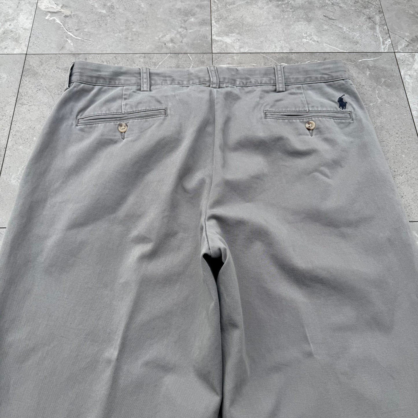 00s Polo by Ralph Lauren Gray Preston Chino Pants KiiChain Clothing