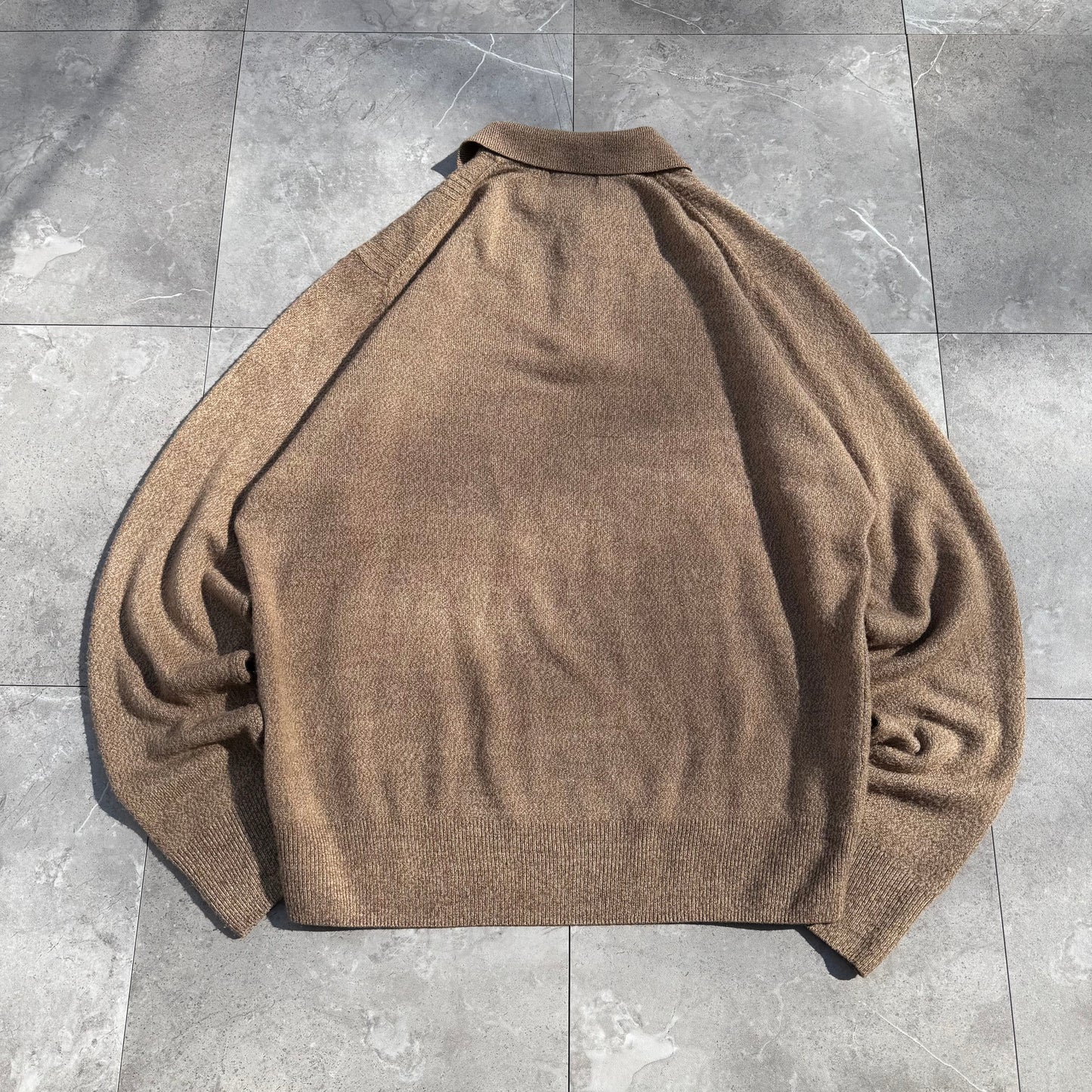 90s-00s Dockers Brown Knit Polo KiiChain Clothing