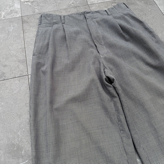 80s-90s Polo by Ralph Lauren Made in USA Houndstooth Pleated Slacks KiiChain Clothing