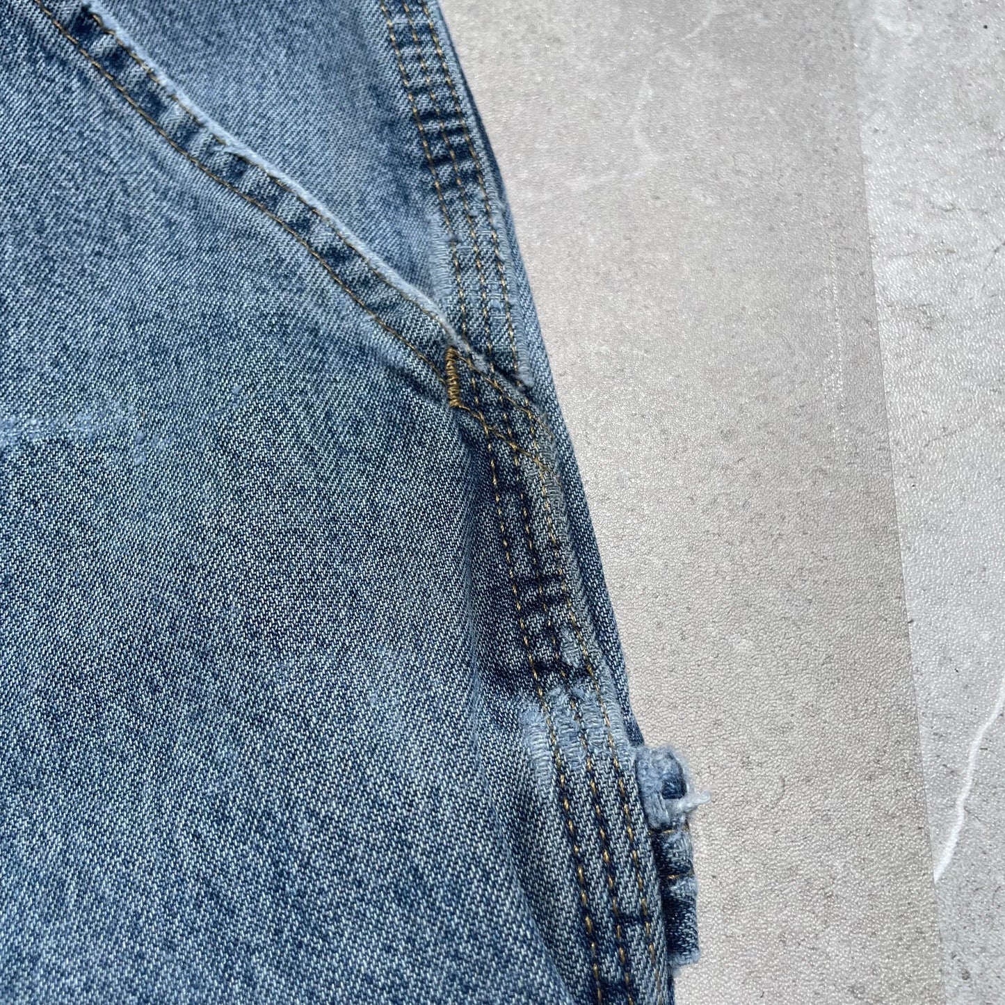 90s Carhartt Repaired Double-Knee Denim Work Pants 36x30 KiiChain Clothing