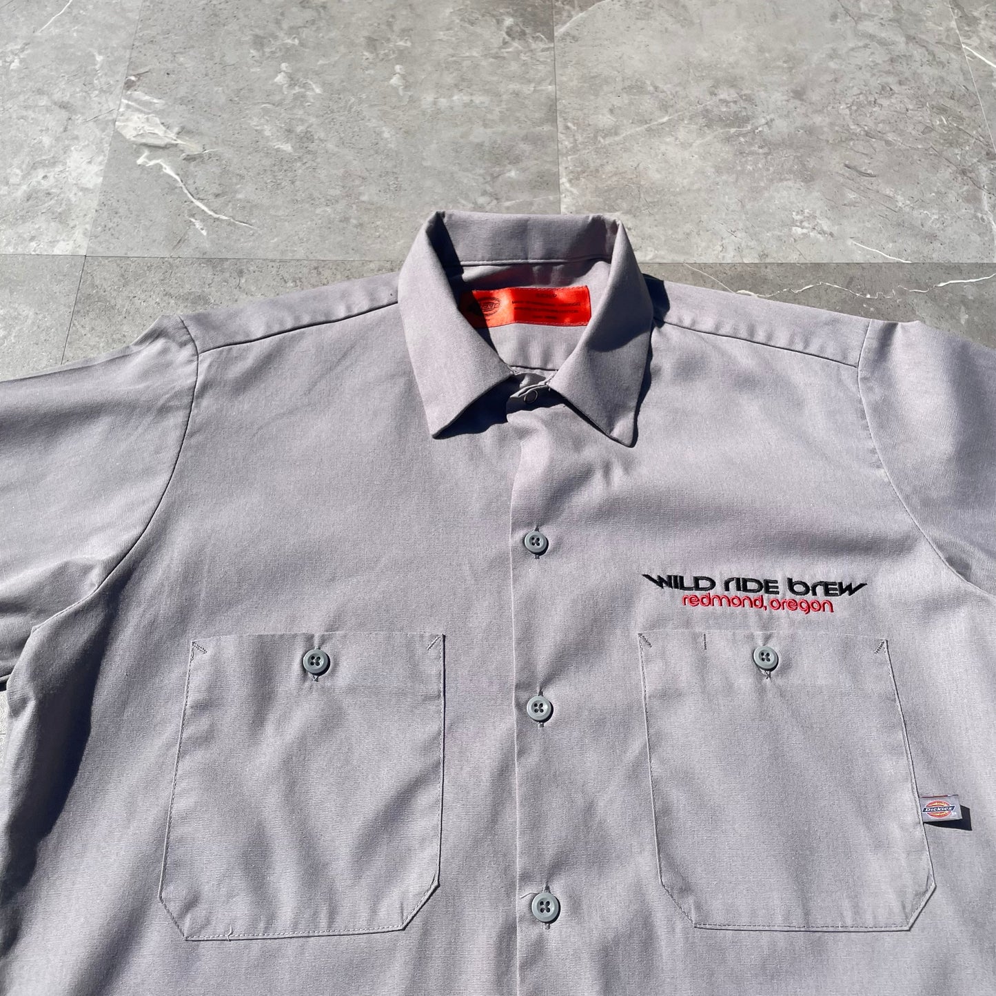 00s Dickies Wild Ride Brew Work Short Sleeve Shirt KiiChain Clothing