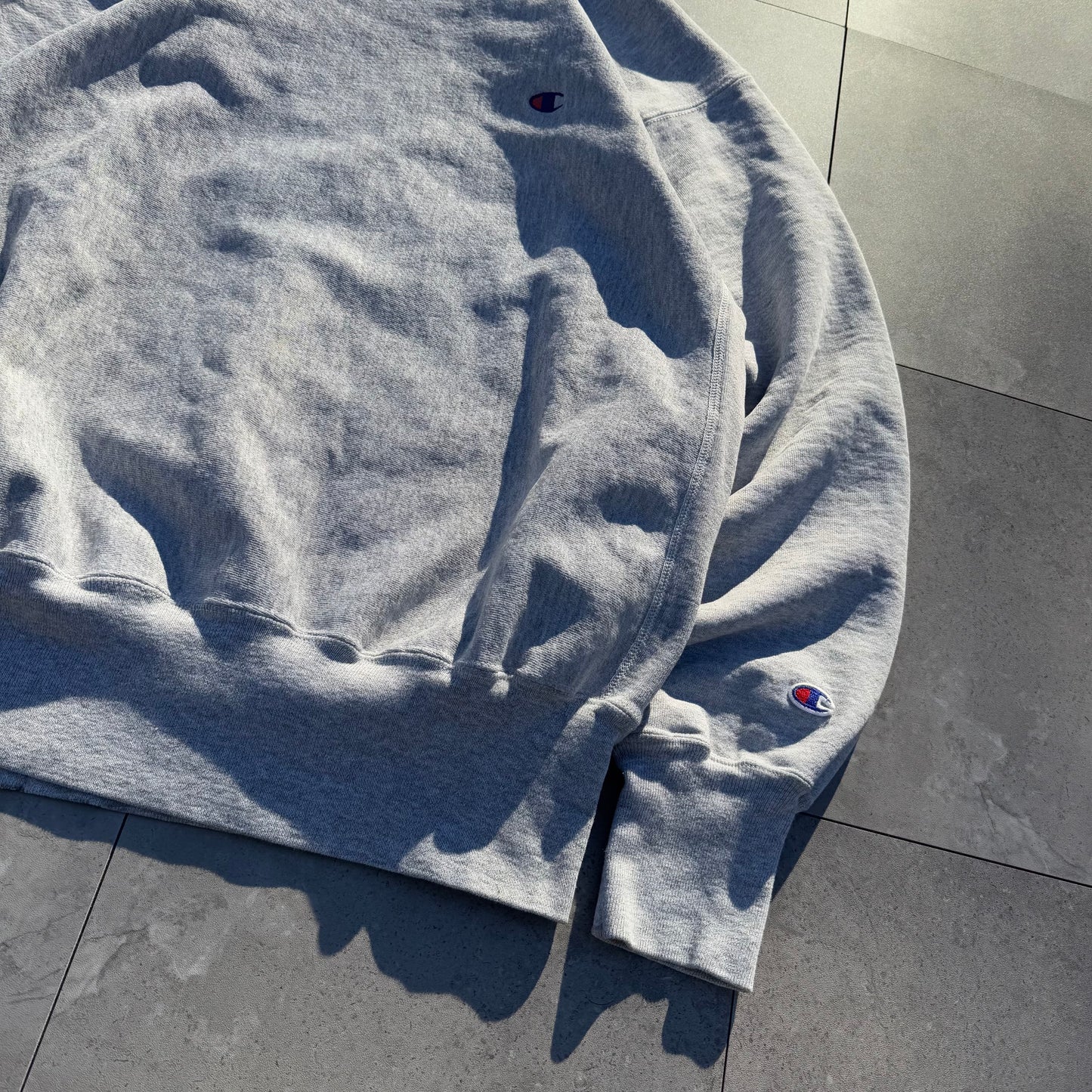 90s Champion Reverse Weave Gray Logo Sweatshirt