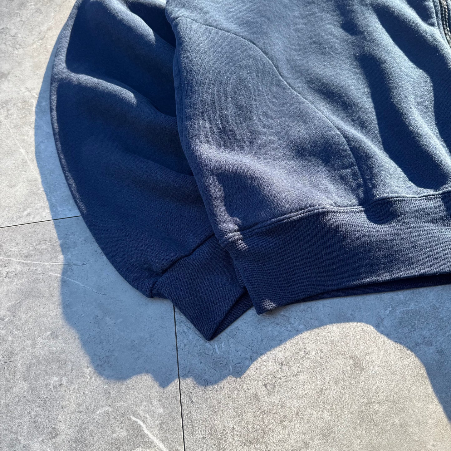 90s Russell Athletic Navy Zip-Up Sweatshirt Jacket