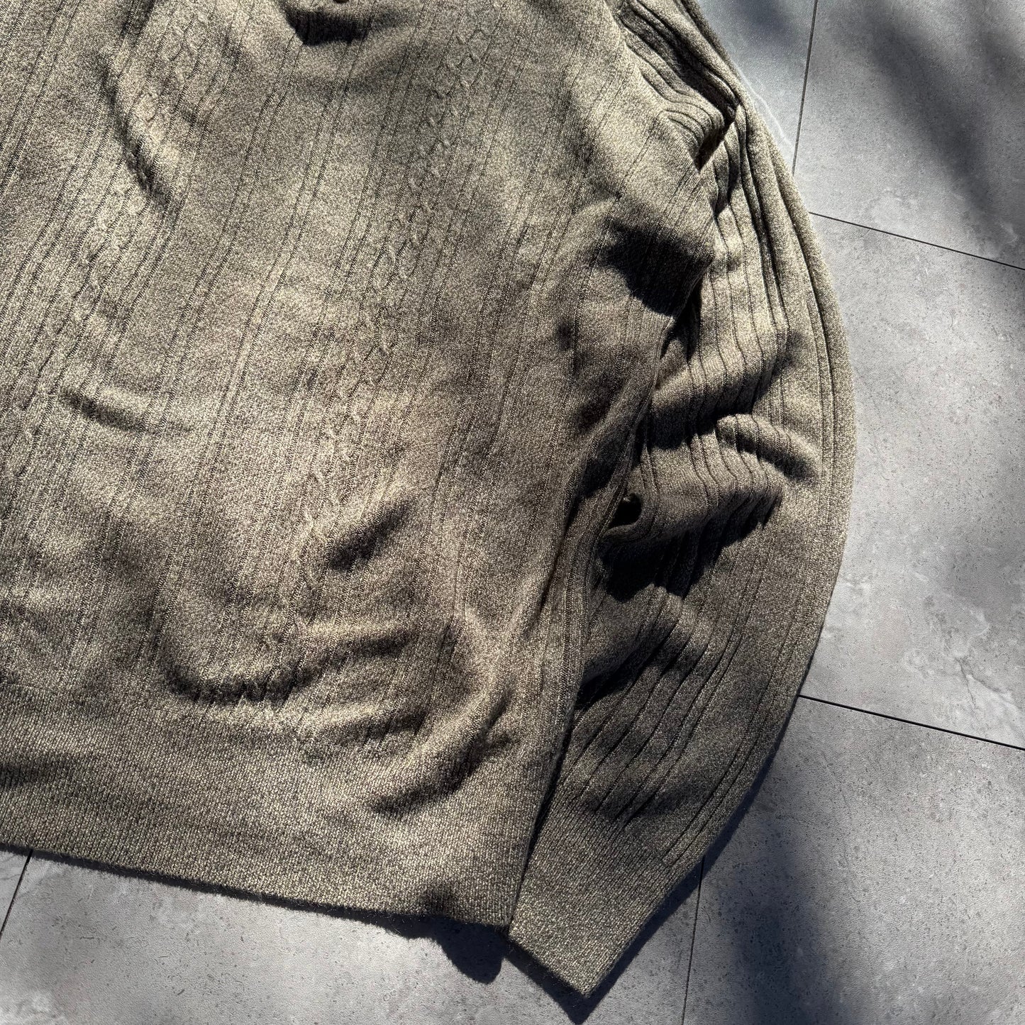00s Dockers Beige Knit Polo KiiChain Clothing