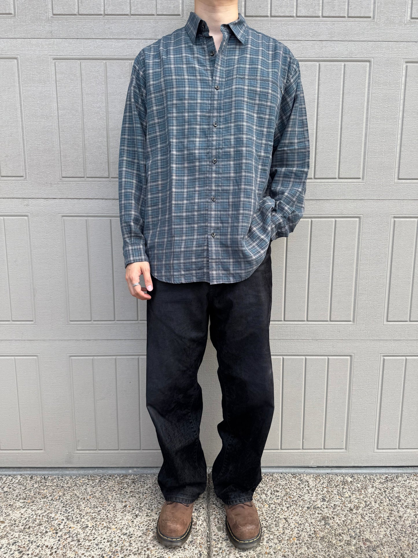 00s Columbia Checkered Zip-Pocket Shirt KiiChain Clothing