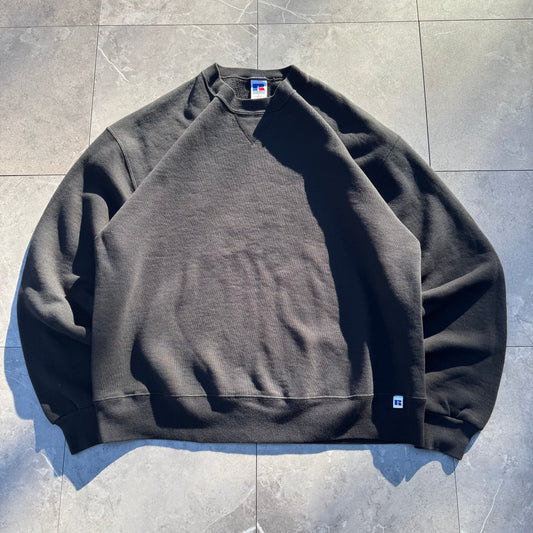 90s Russell Athletic Black Blank Sweatshirt KiiChain Clothing