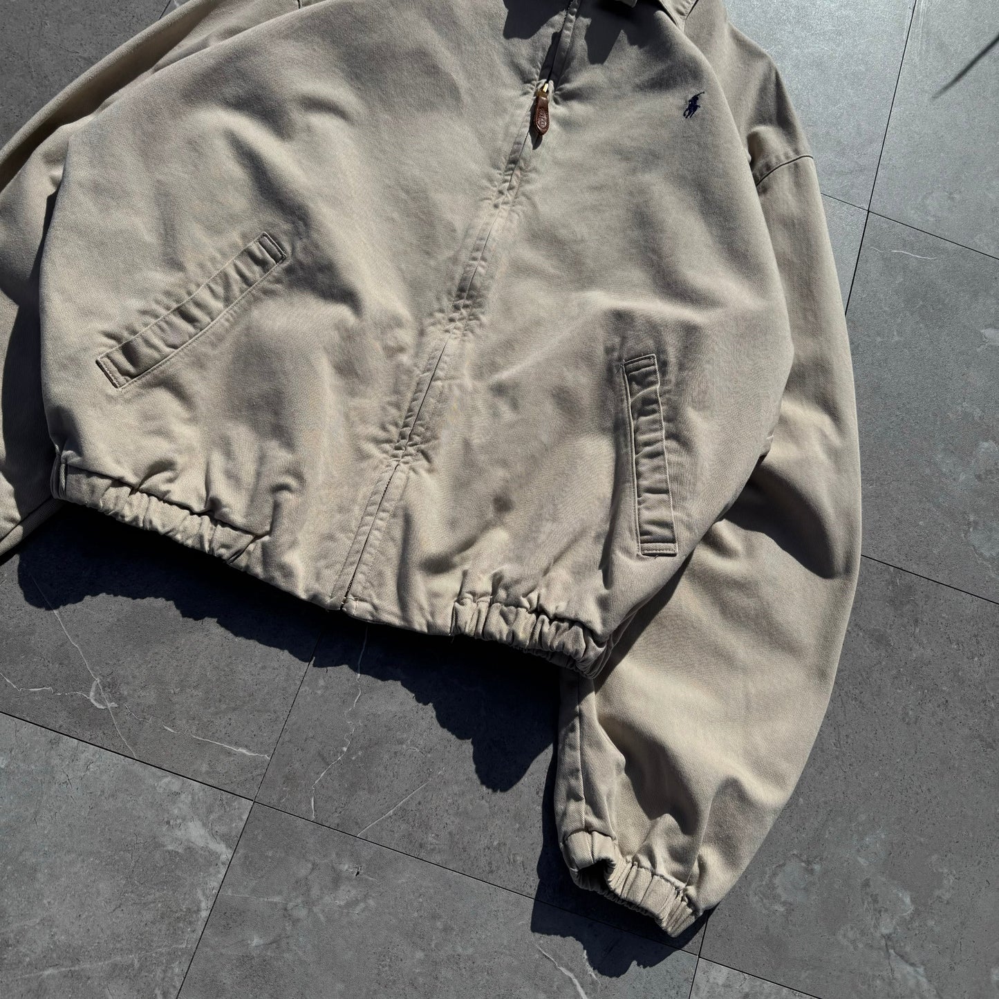 80s Ralph Lauren Made in USA Beige Swing Top Jacket KiiChain Clothing