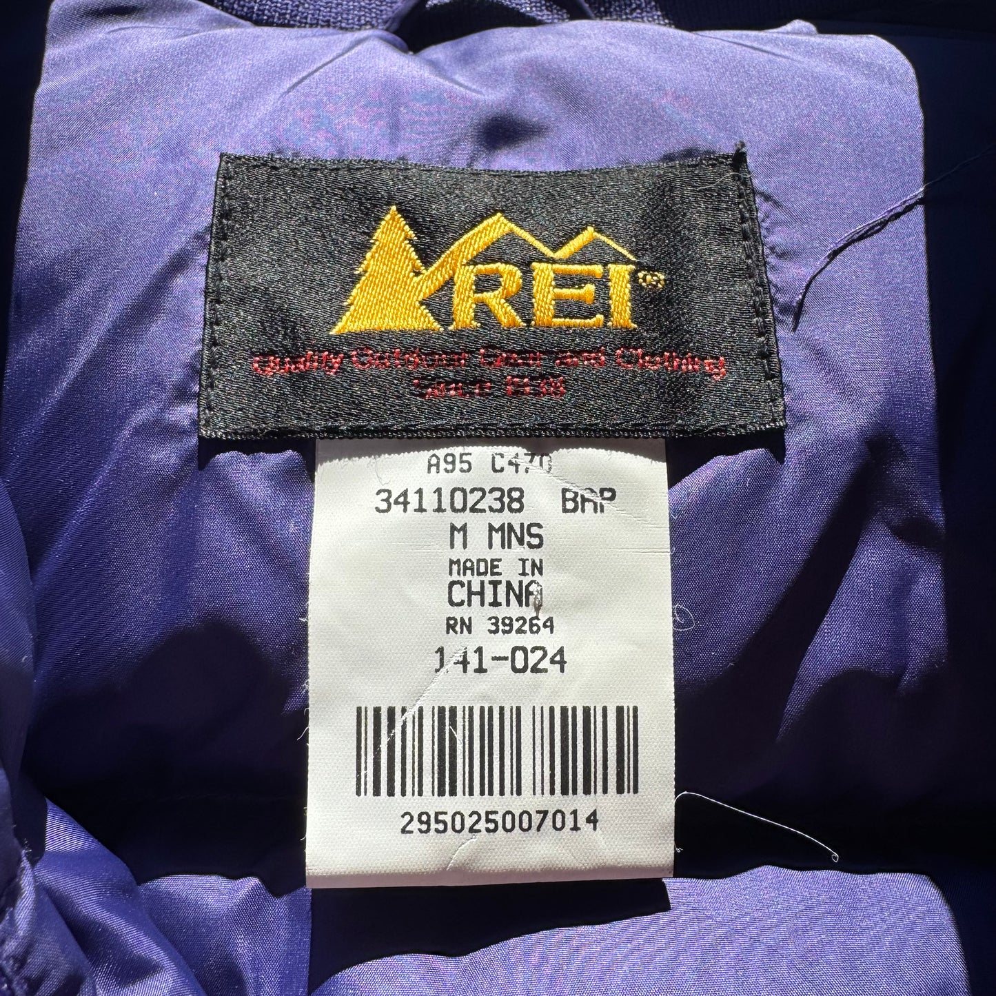90s REI Purple Goose Down Jacket