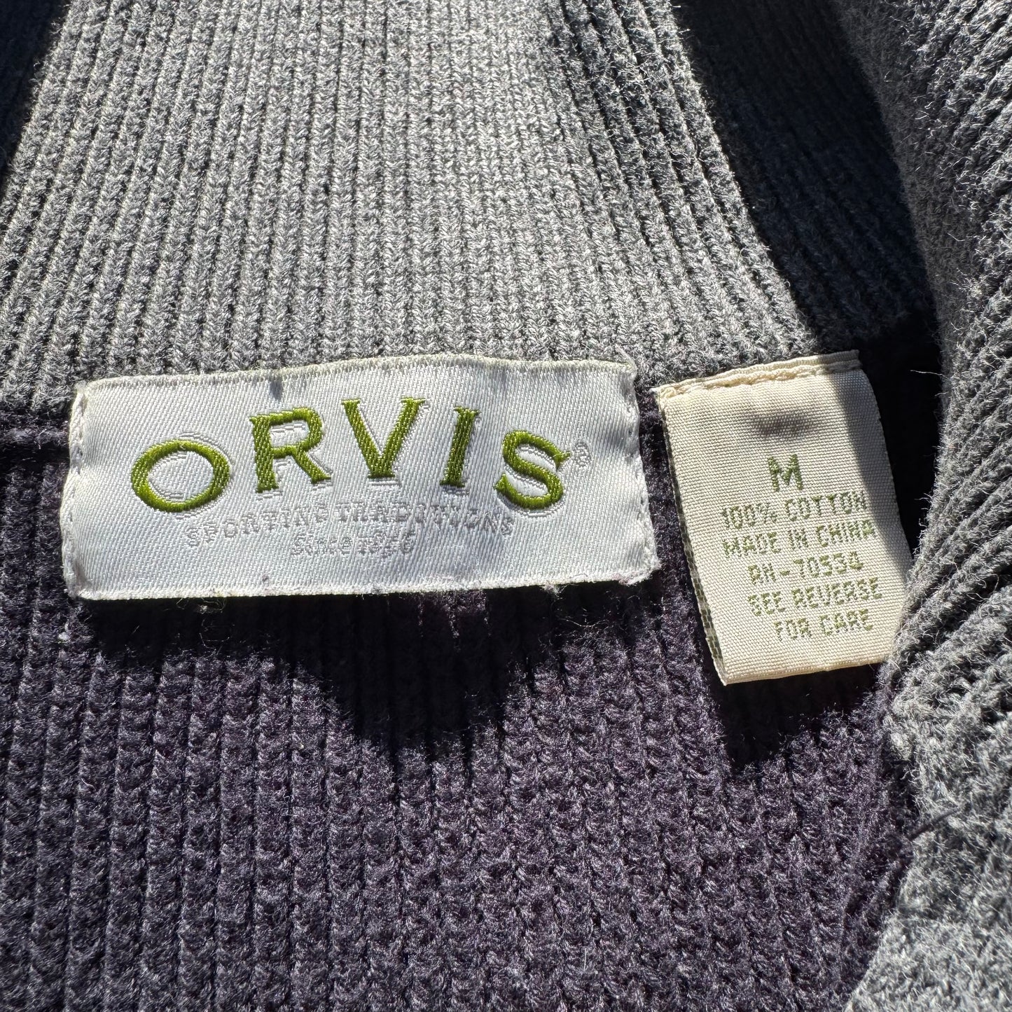 00s Orvis Heavyweight Half-Zip Knit Sweater