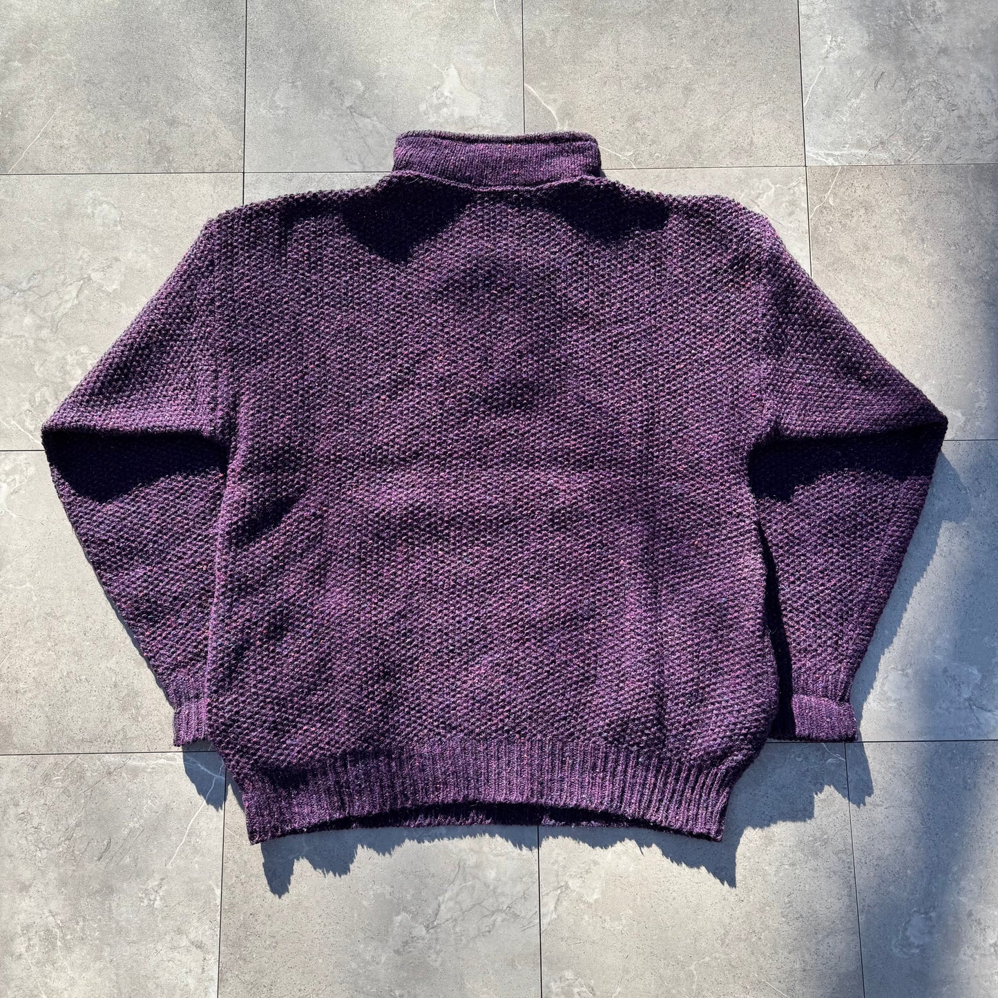 80s REI Made in USA Wool Half-Zip Nep Knit Pullover KiiChain Clothing