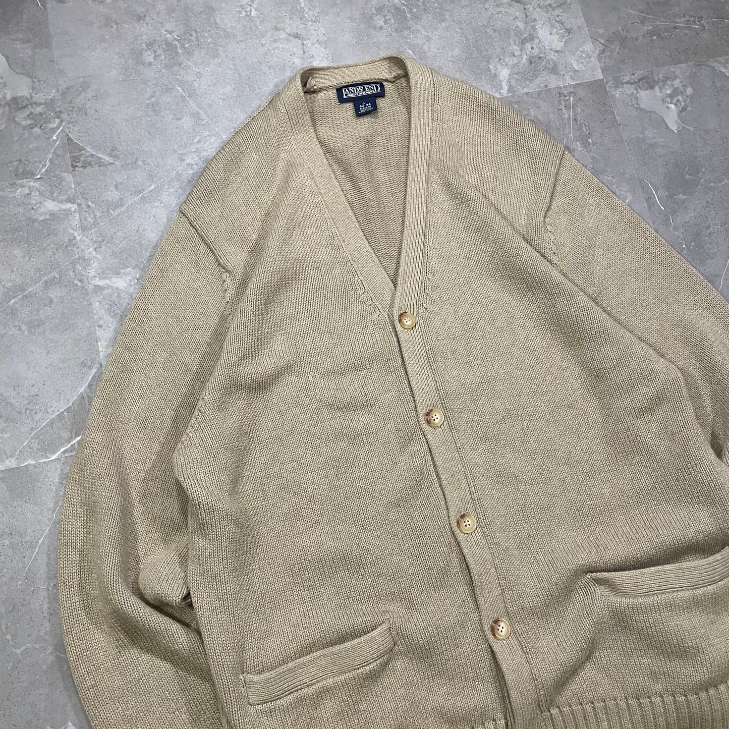 90s Lands’ End Knitted Cardigan KiiChain Clothing