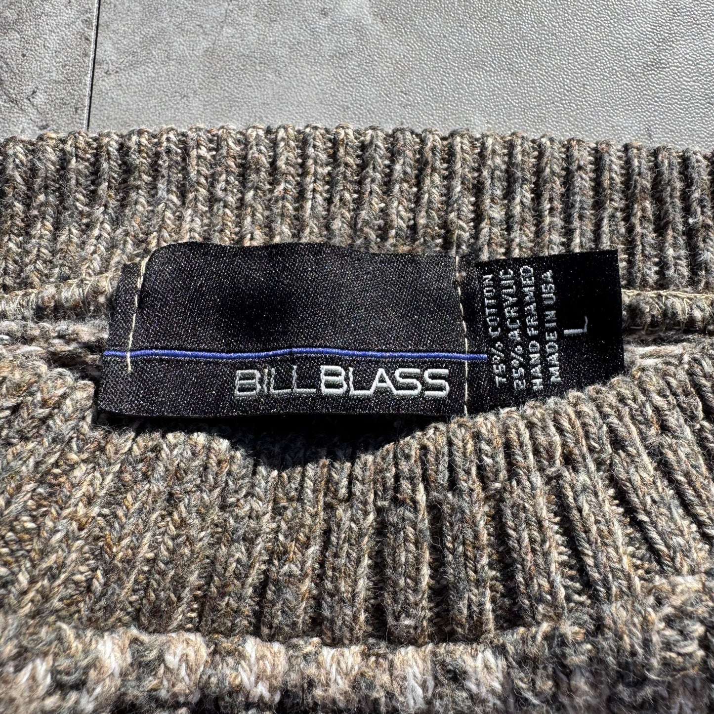 90s Bill Blass Made in USA Hand-Framed Design Knit KiiChain Clothing