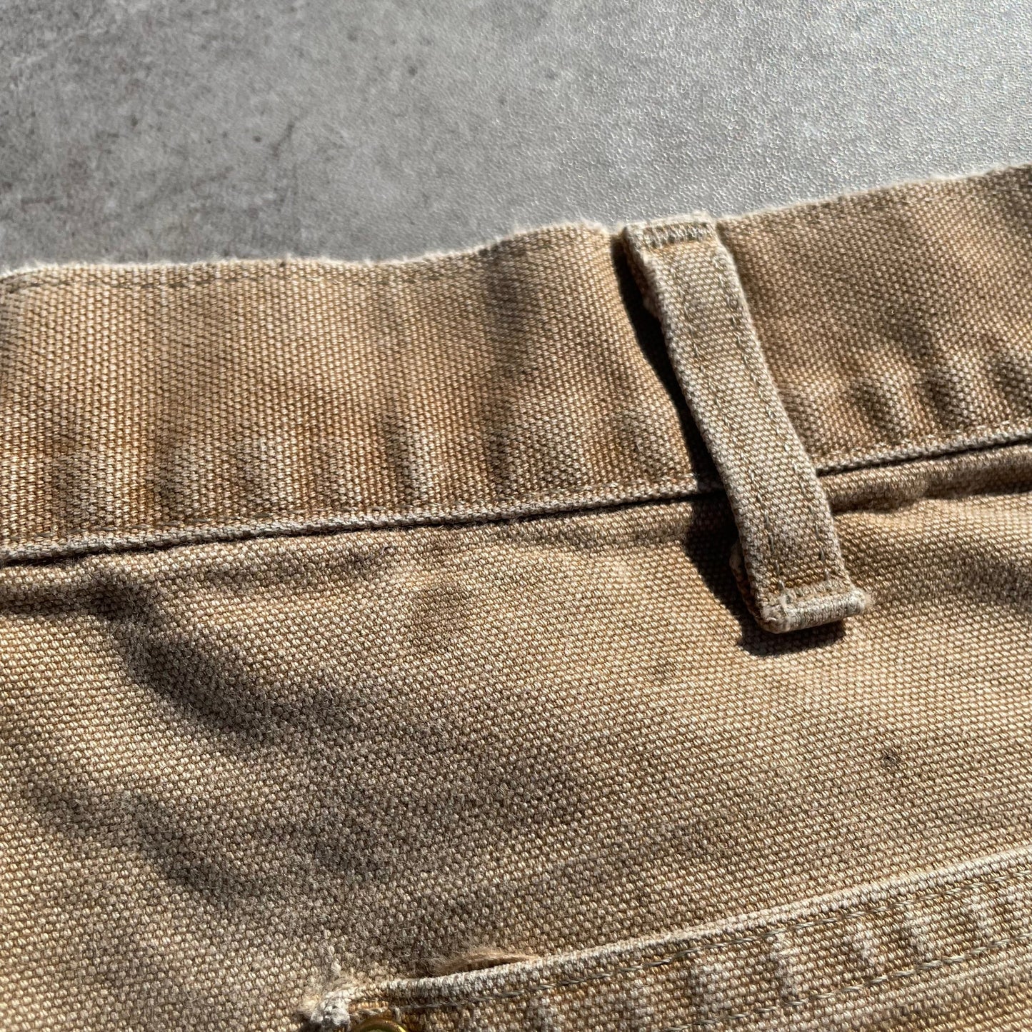 90s Carhartt Made in USA Beige Double Knee Work Pants 34x30 KiiChain Clothing