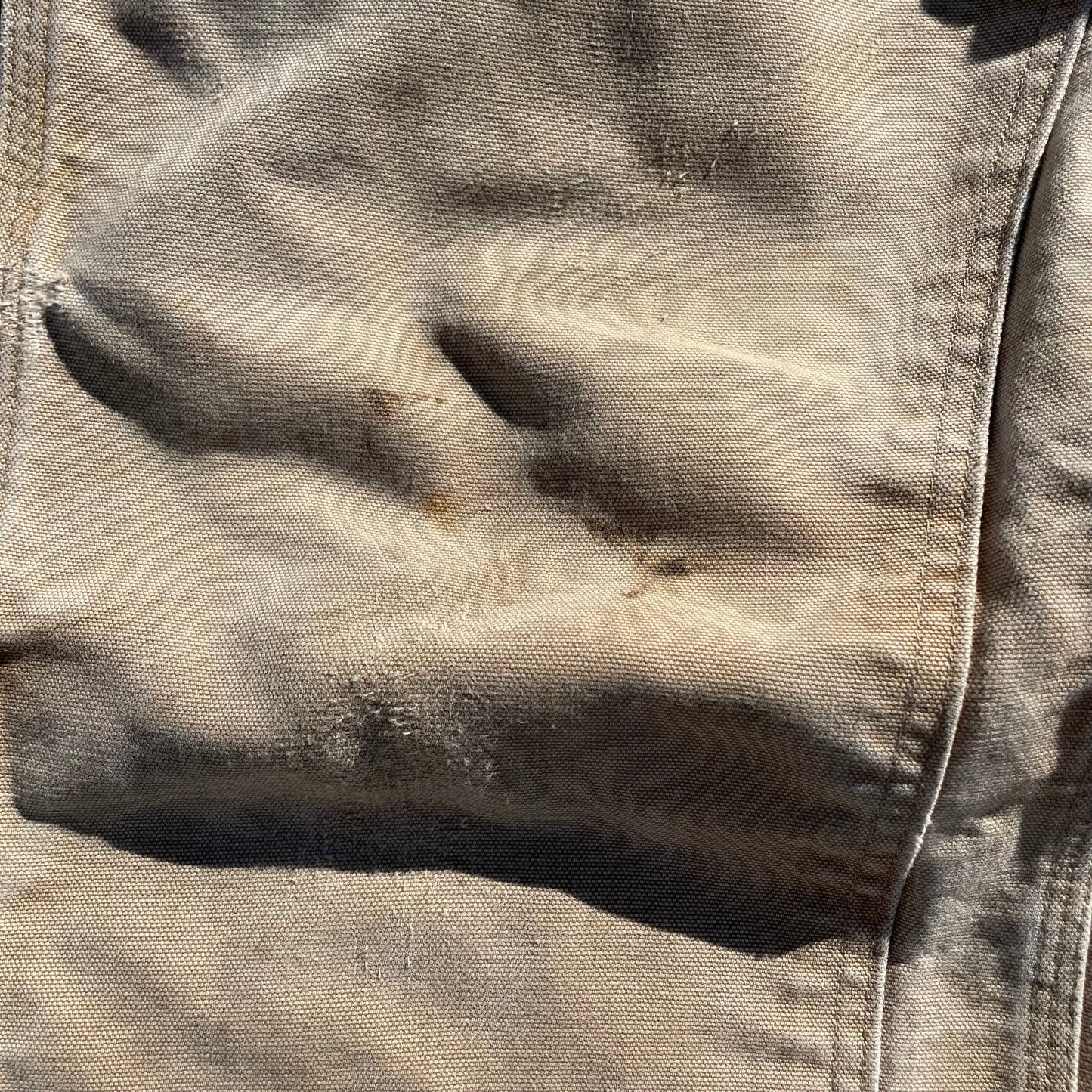 90s Carhartt Made in USA Beige Double Knee Work Pants 36x32 KiiChain Clothing