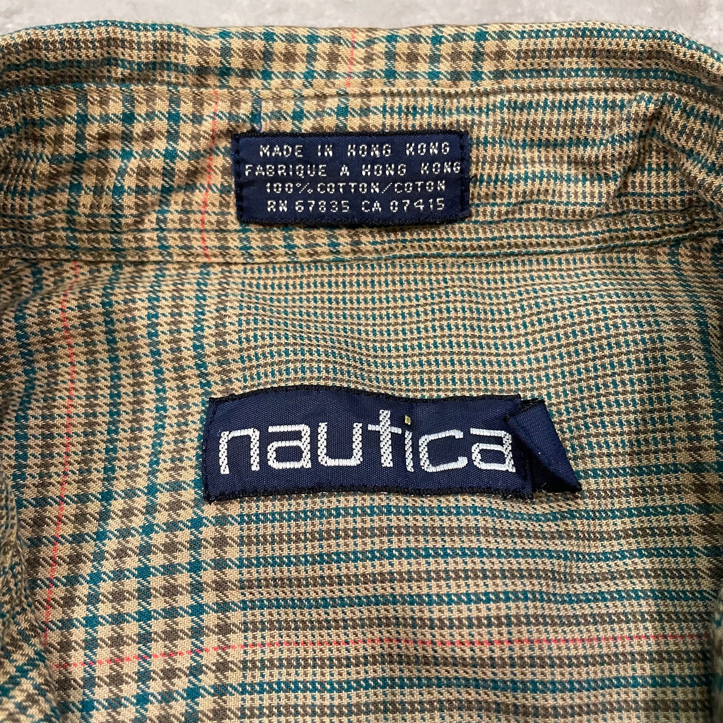 90s Nautica Checkered Shirt KiiChain Clothing