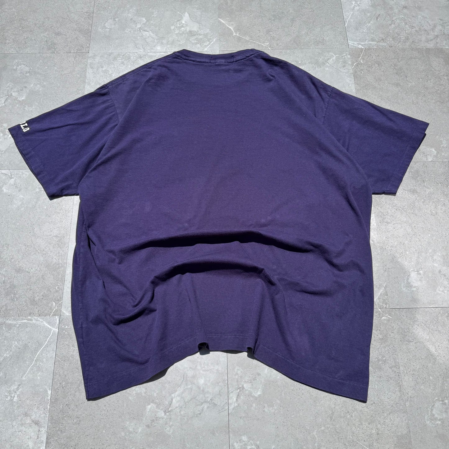 80s-90s Ralph Lauren Navy/Purple Made in USA Pocket Tee KiiChain Clothing