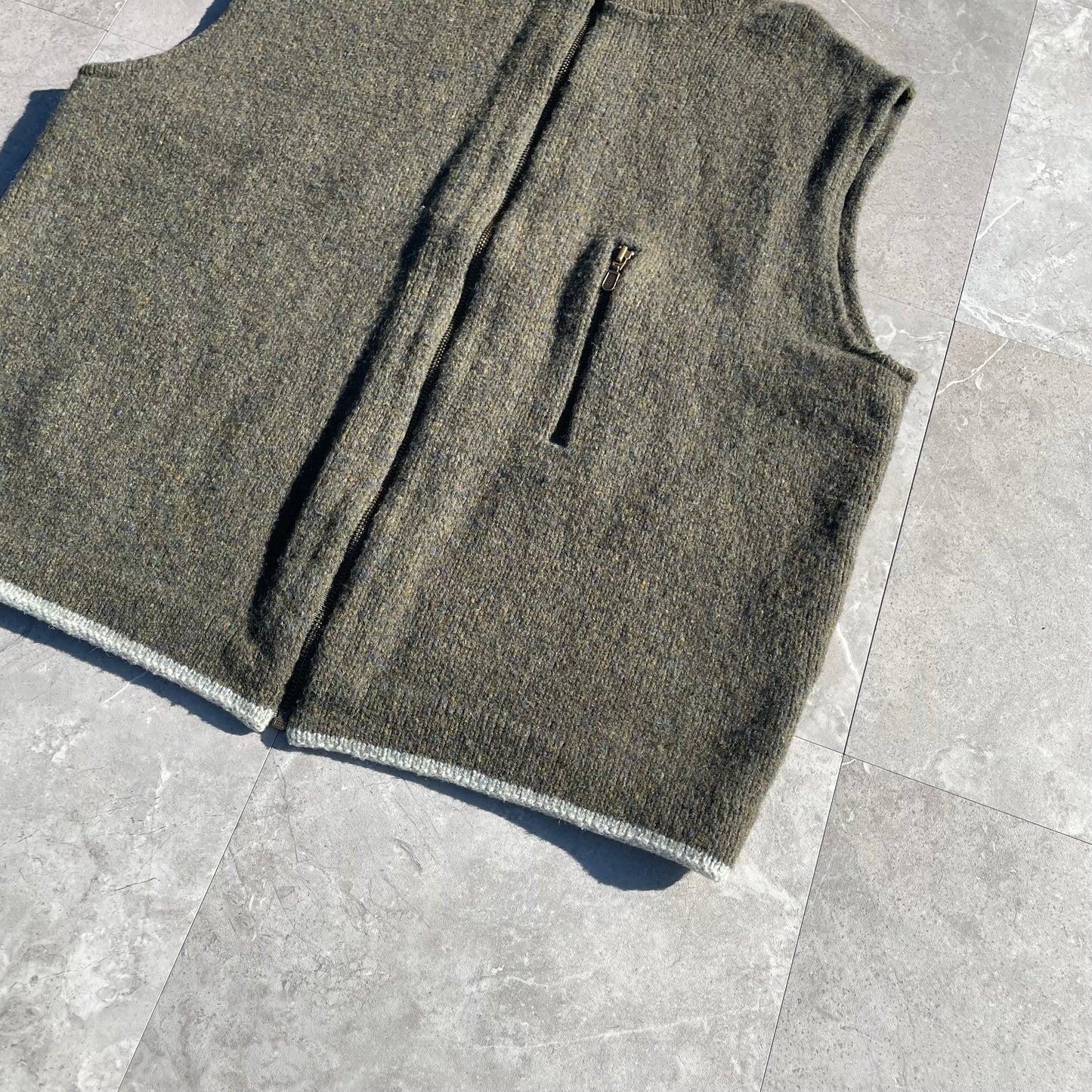 90s Lands' End Made in USA Knit Vest KiiChain Clothing