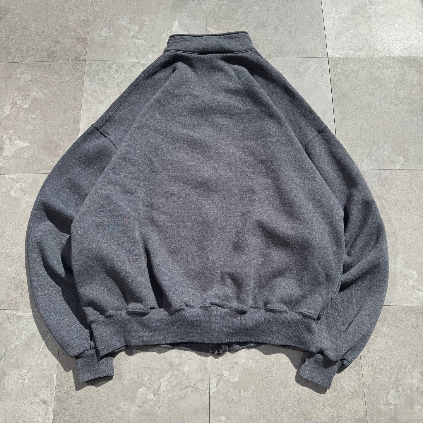 90s Russell Athletic Gray Full Zip Sweatshirt KiiChain Clothing