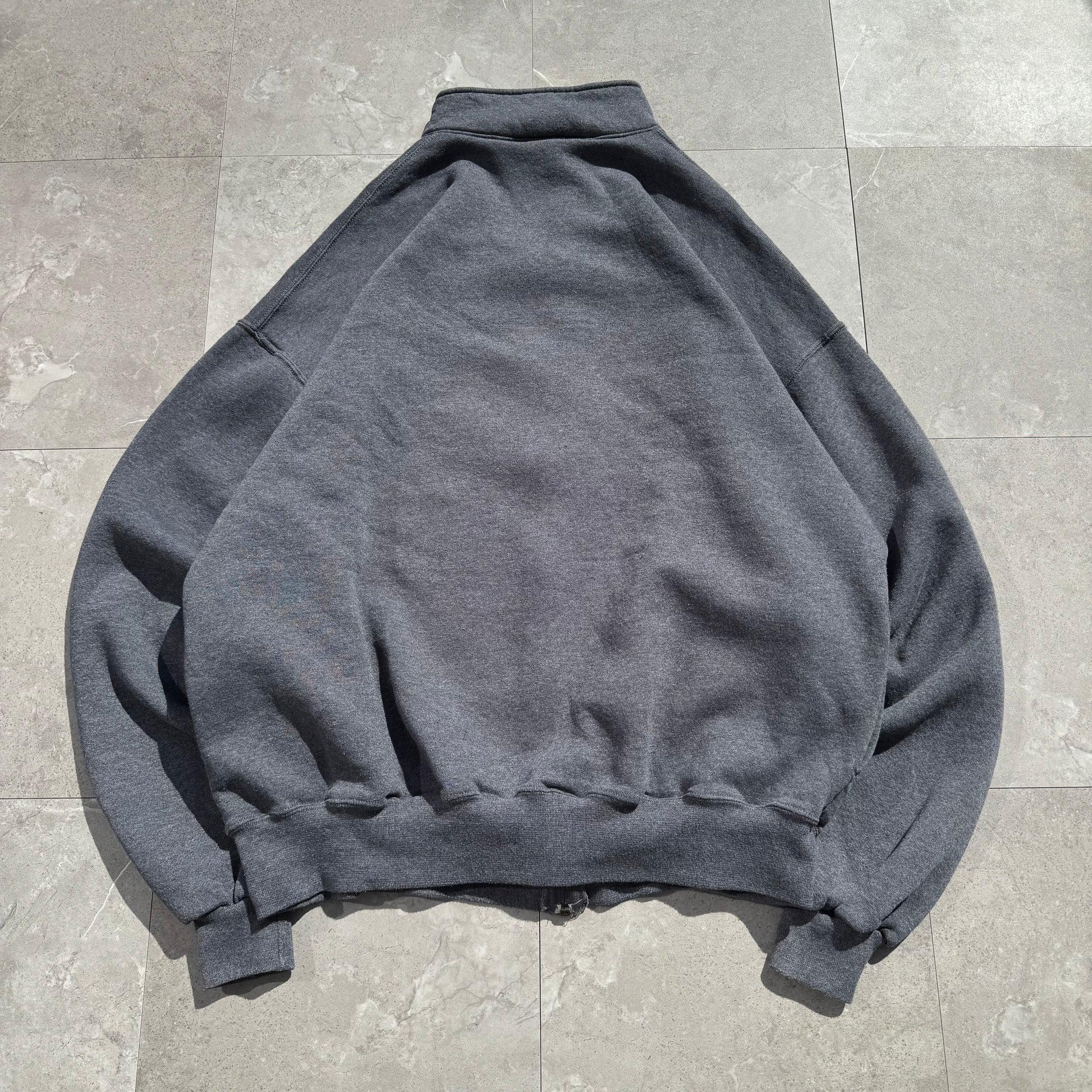90s Russell Athletic Gray Full Zip Sweatshirt KiiChain Clothing