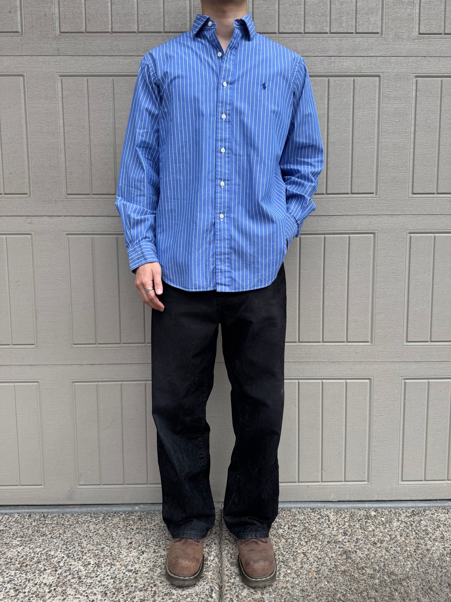 00s Polo by Ralph Lauren “Philip” Blue Striped Shirt