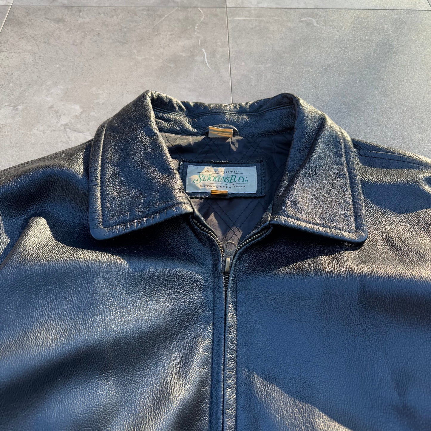 90s St John's Bay Leather Jacket KiiChain Clothing