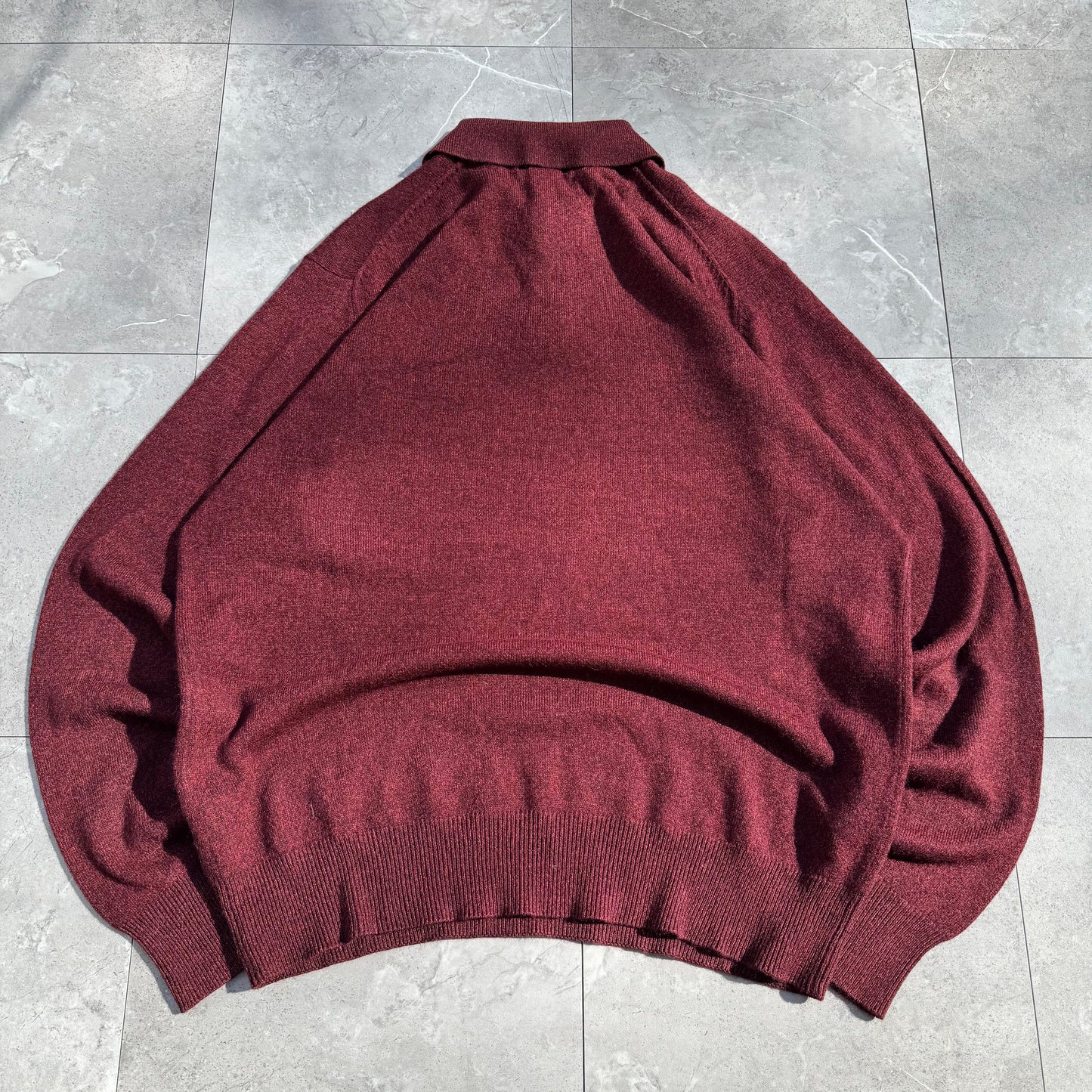 00s Dockers Wine Red Argyle Knit Polo KiiChain Clothing