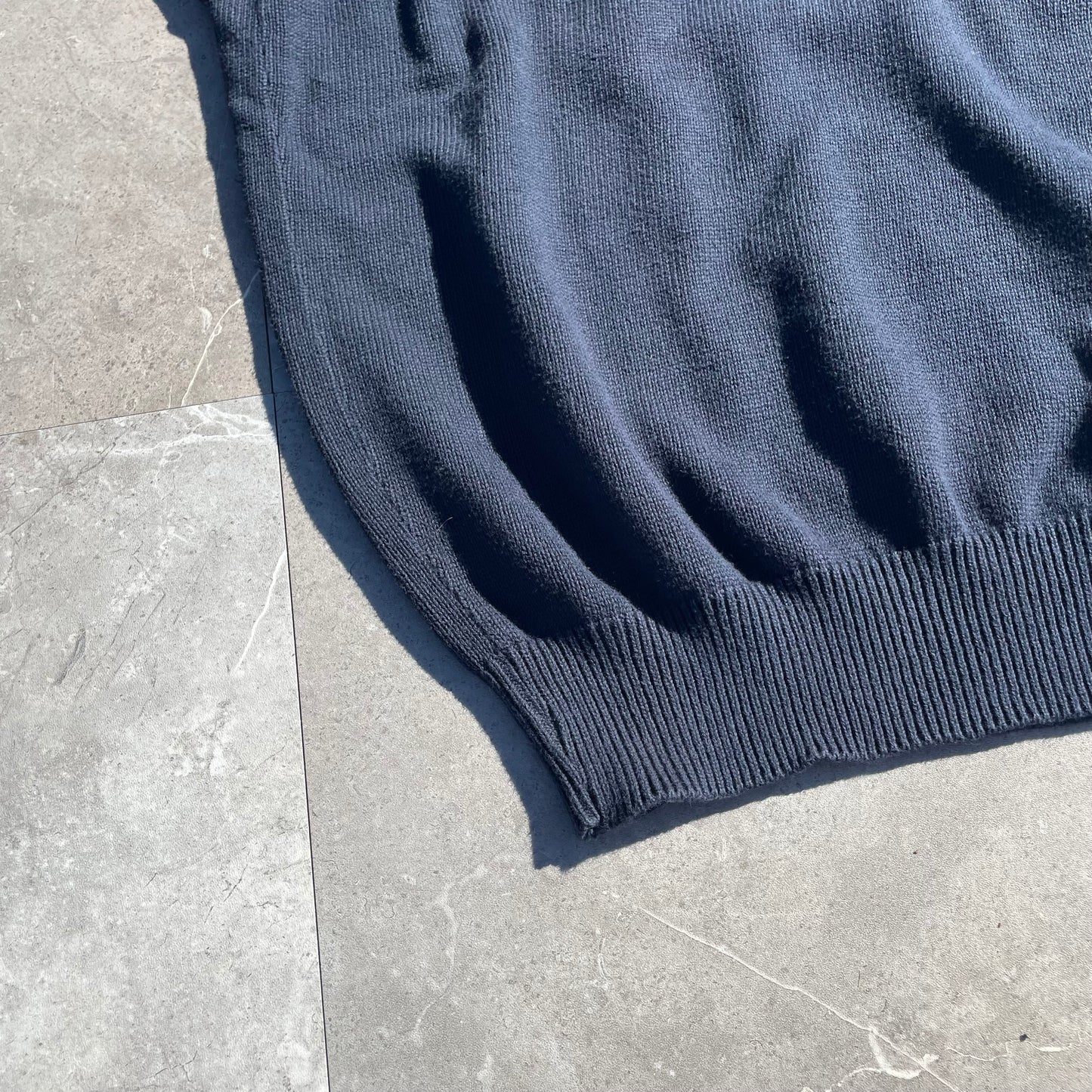 90s-00s Nike Made in USA Blank Navy V-Neck Vest