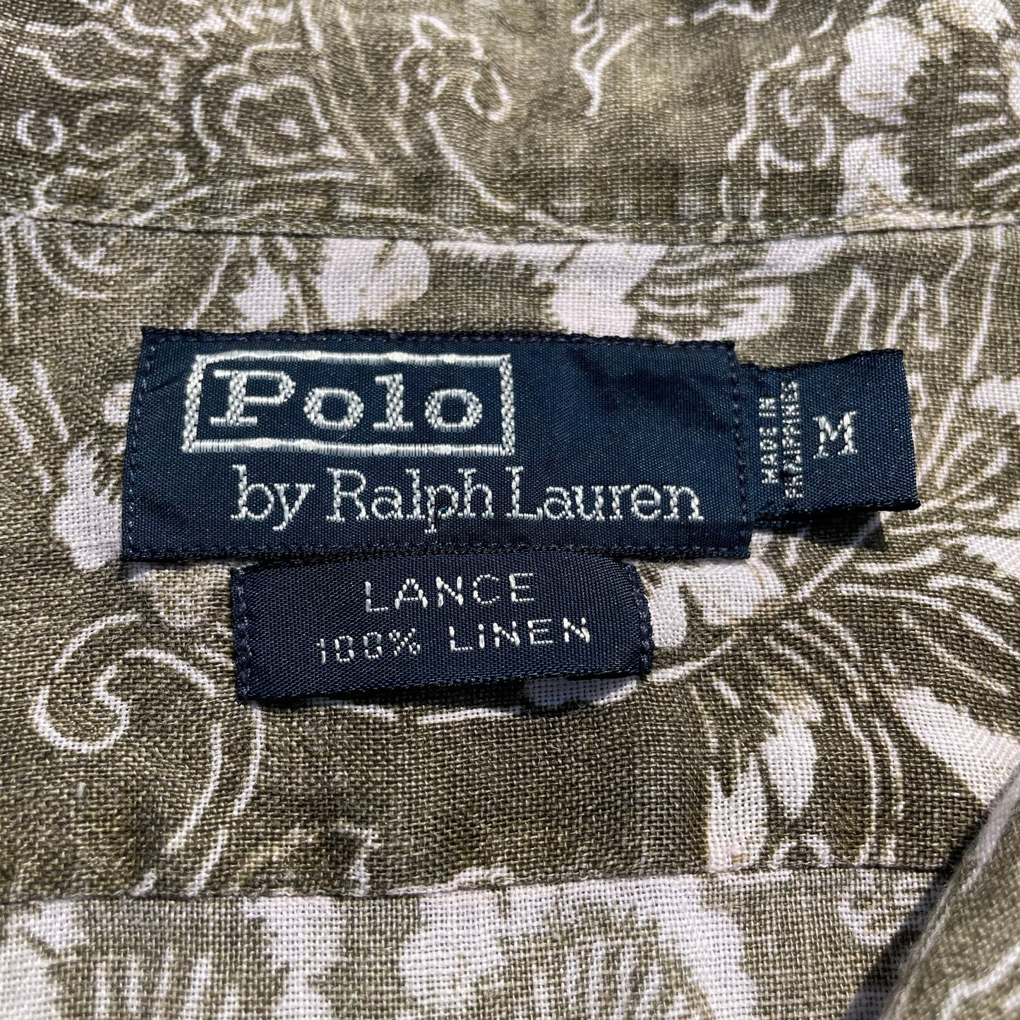 90s Ralph Lauren Lance Rare Paisley Linen Shirt (M) KiiChain Clothing