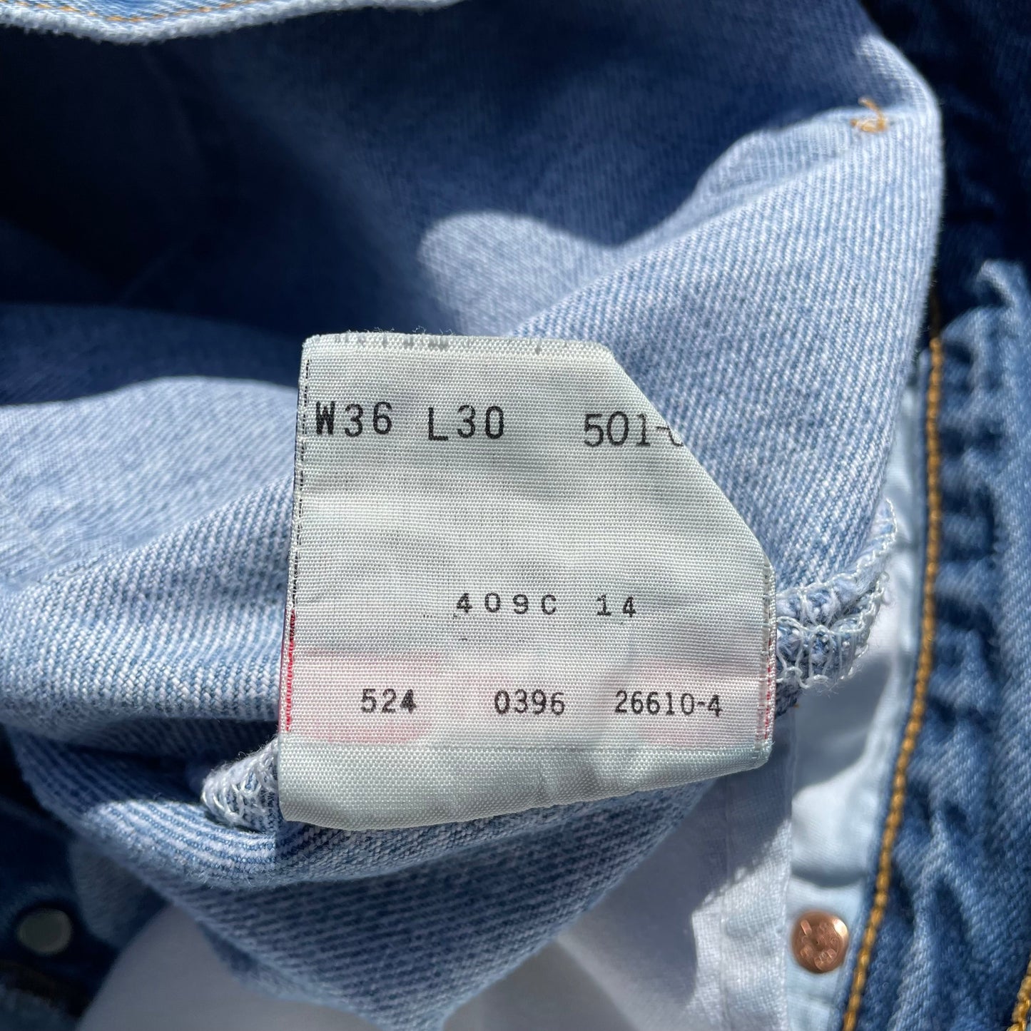 90s Levi's 501xx Made in USA Denim 36x30 KiiChain Clothing