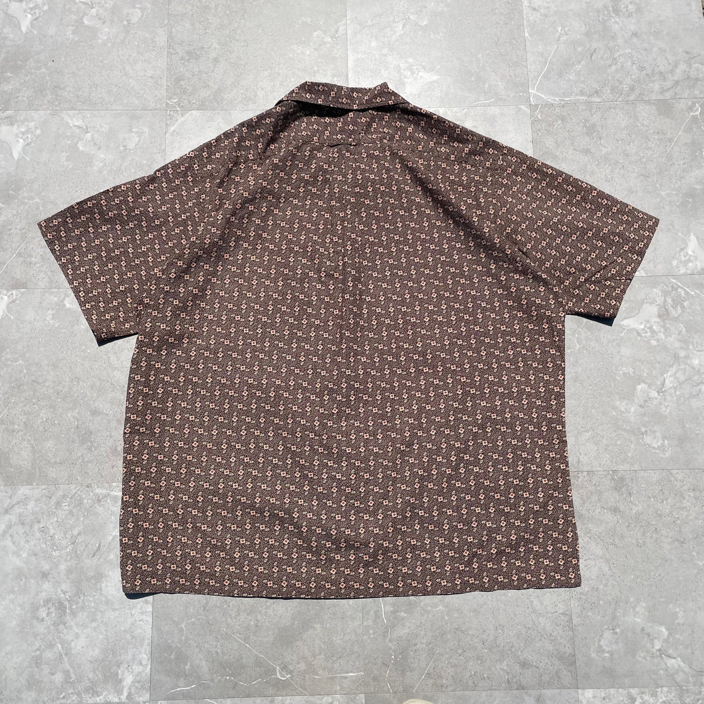 90s Ralph Lauren Caldwell Rare Brown Hawaiian Shirt KiiChain Clothing