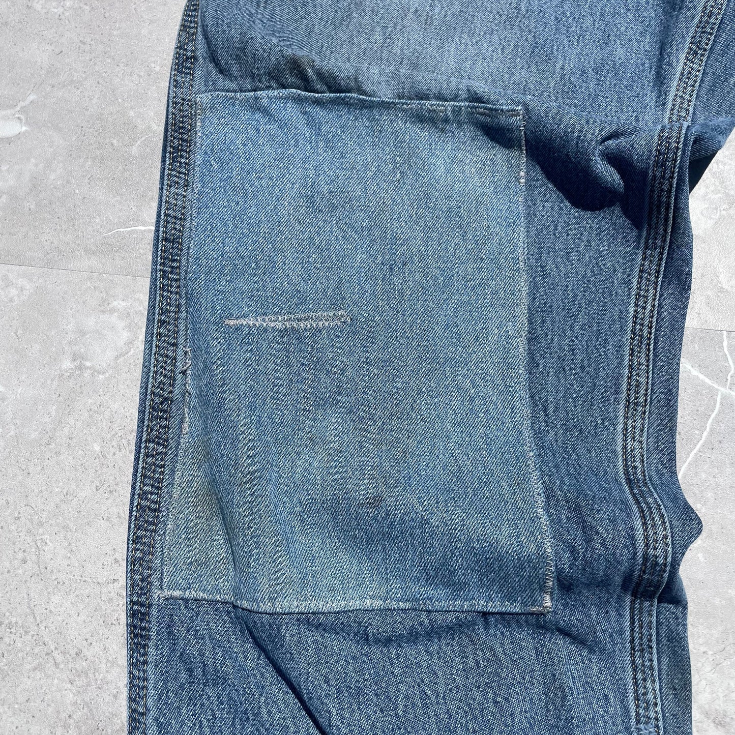 90s Carhartt Repaired Double-Knee Denim Work Pants 36x30 KiiChain Clothing