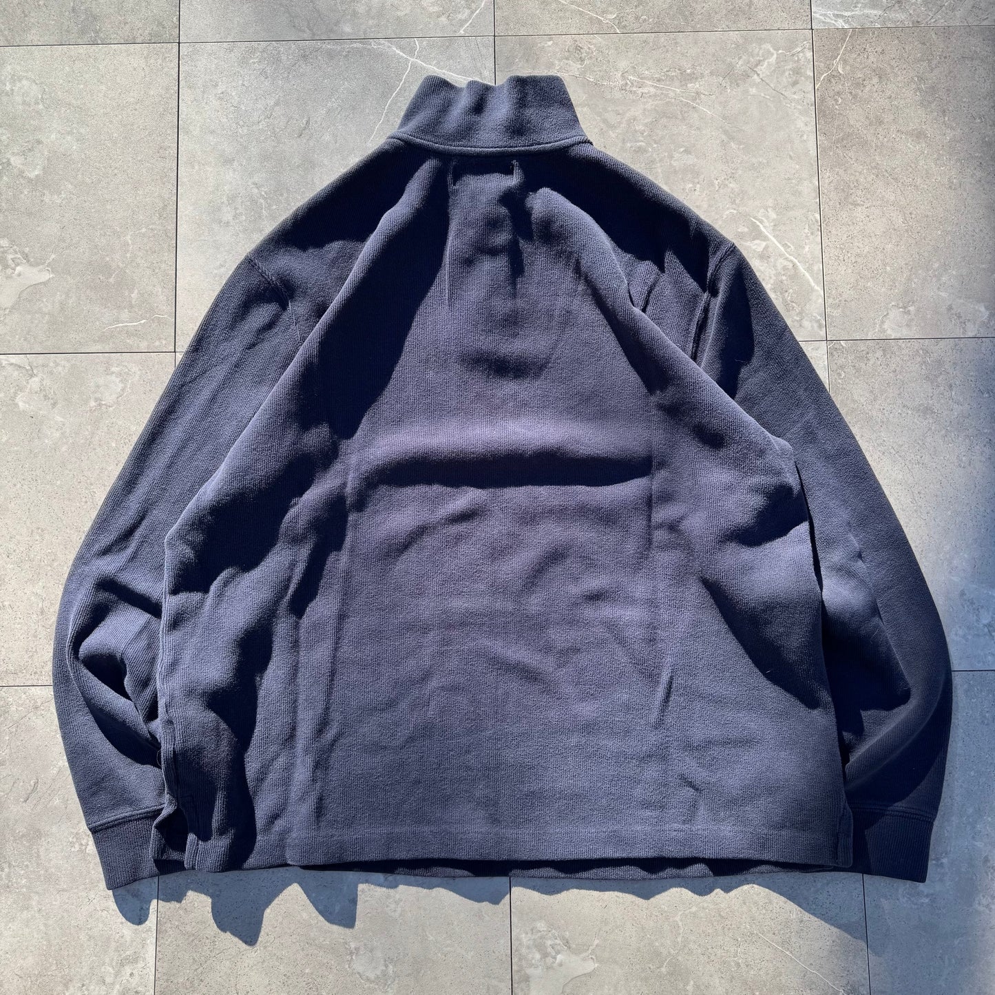 90s Polo by Ralph Lauren Navy Half-Zip Sweater KiiChain Clothing