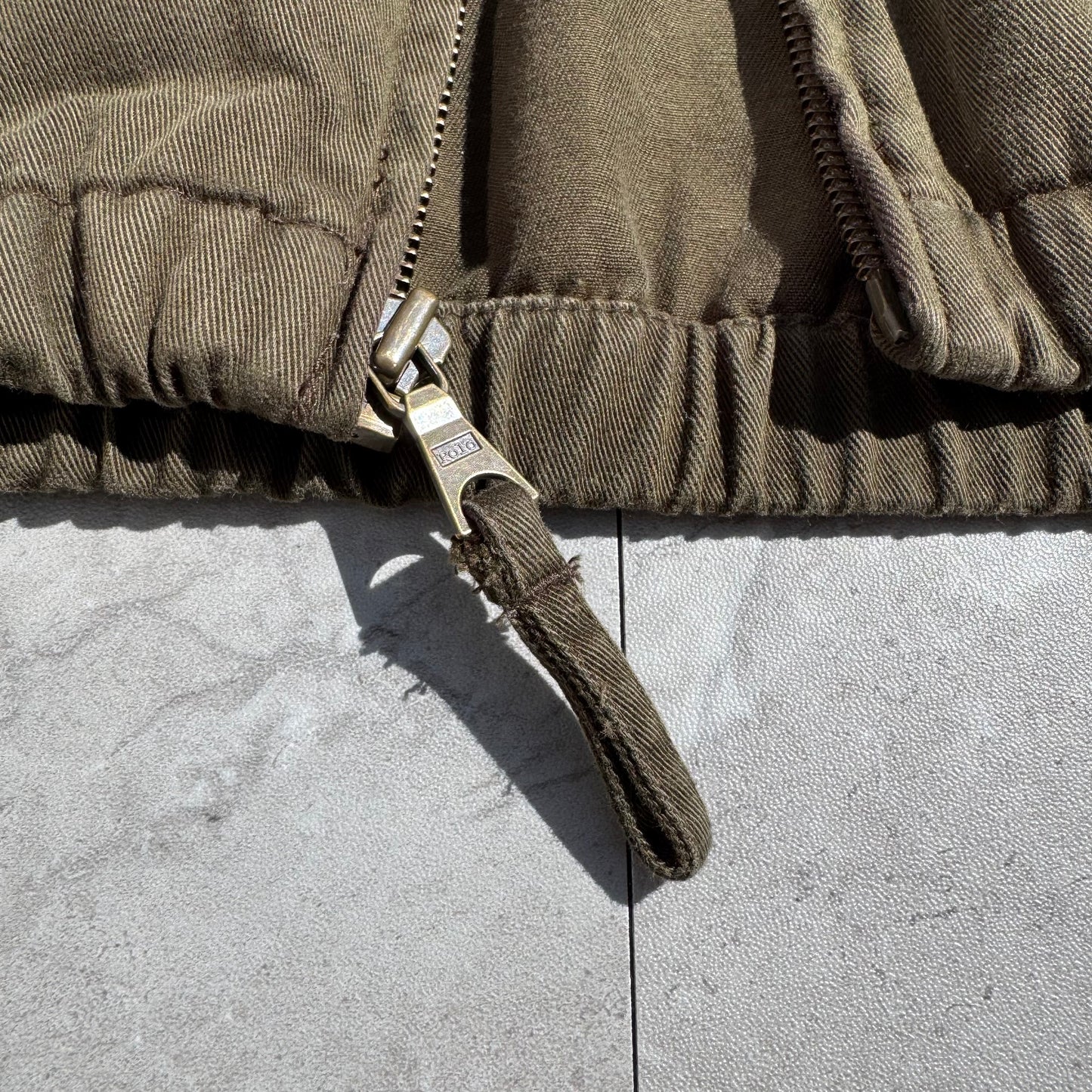 90s Polo by Ralph Lauren Brown/Olive Green Cotton Swing Top Jacket