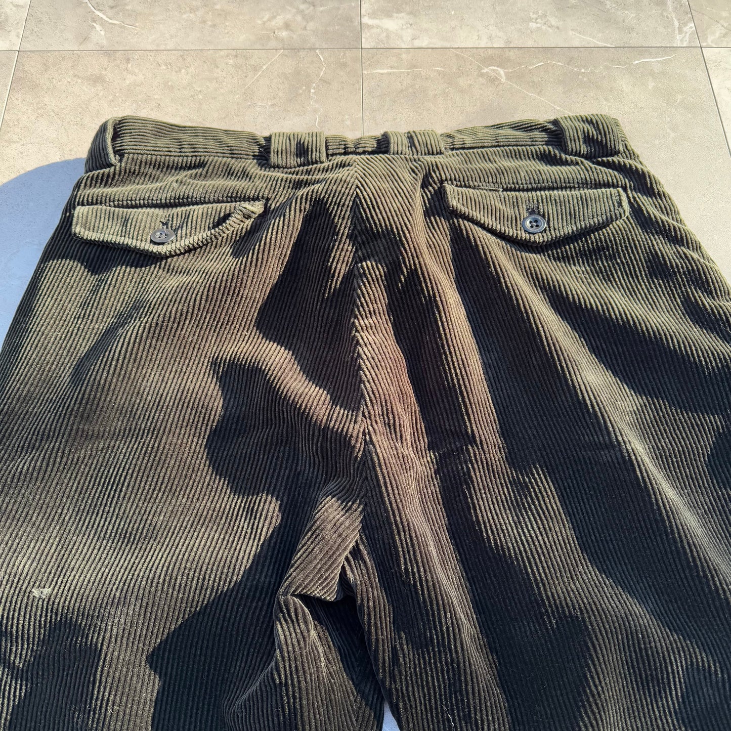 00s Polo by Ralph Lauren Black Corduroy Cargo Pants 33x34 KiiChain Clothing