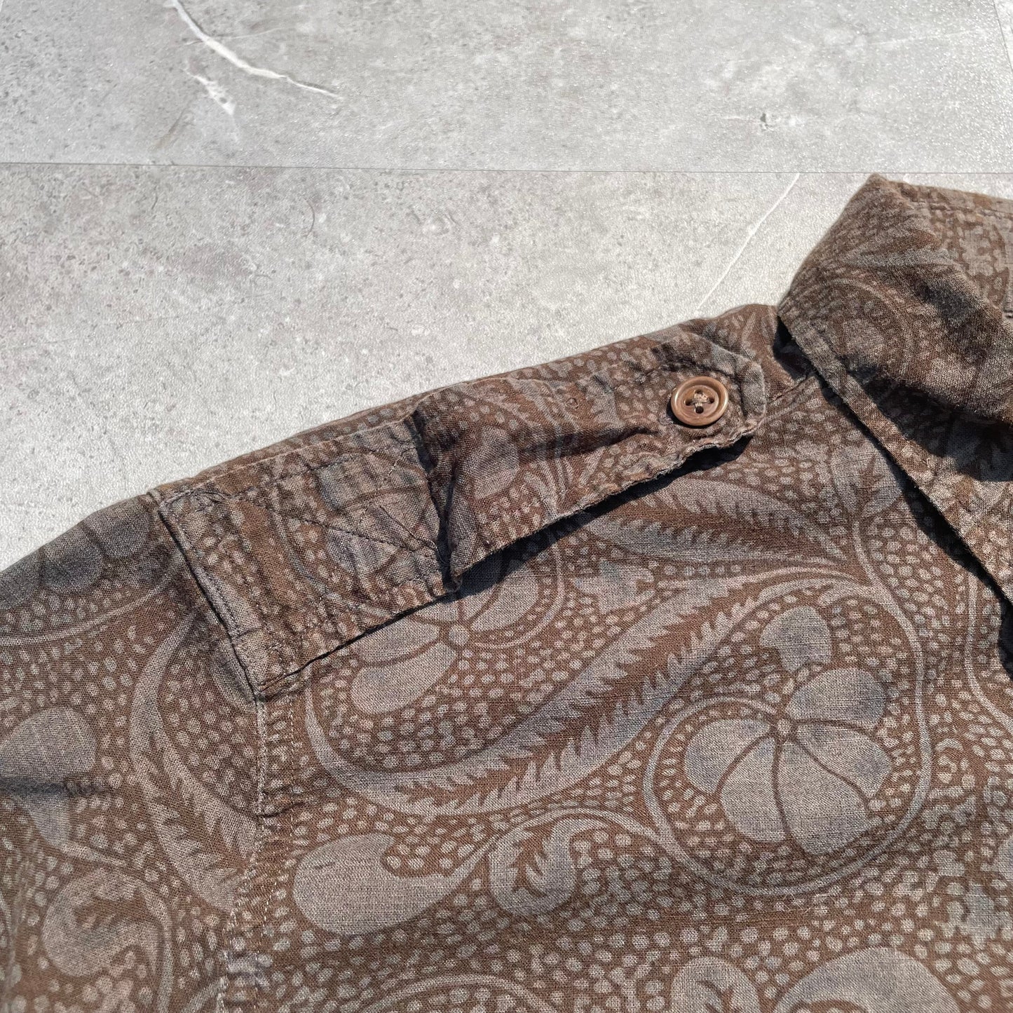 90s Ralph Lauren Military Style Paisley Shirt KiiChain Clothing